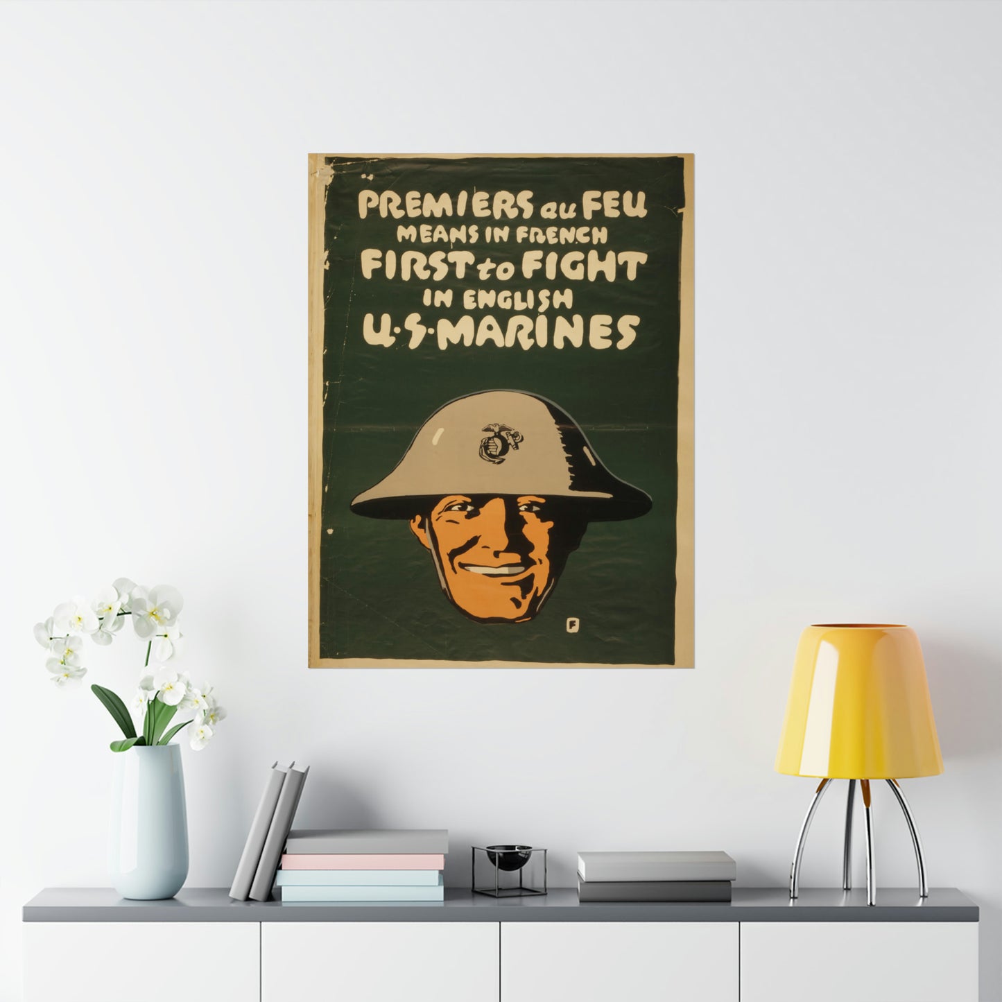 First to Fight WWI Marine Corps Recruiting Poster