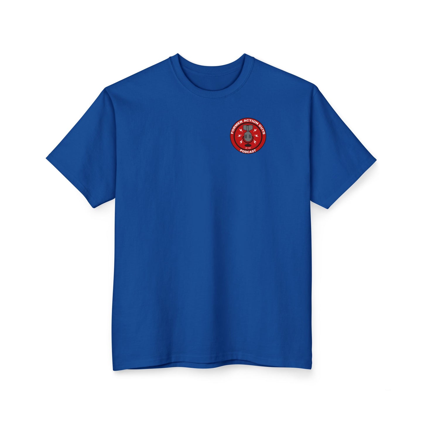 Former Action Guys Podcast Tall T-Shirt