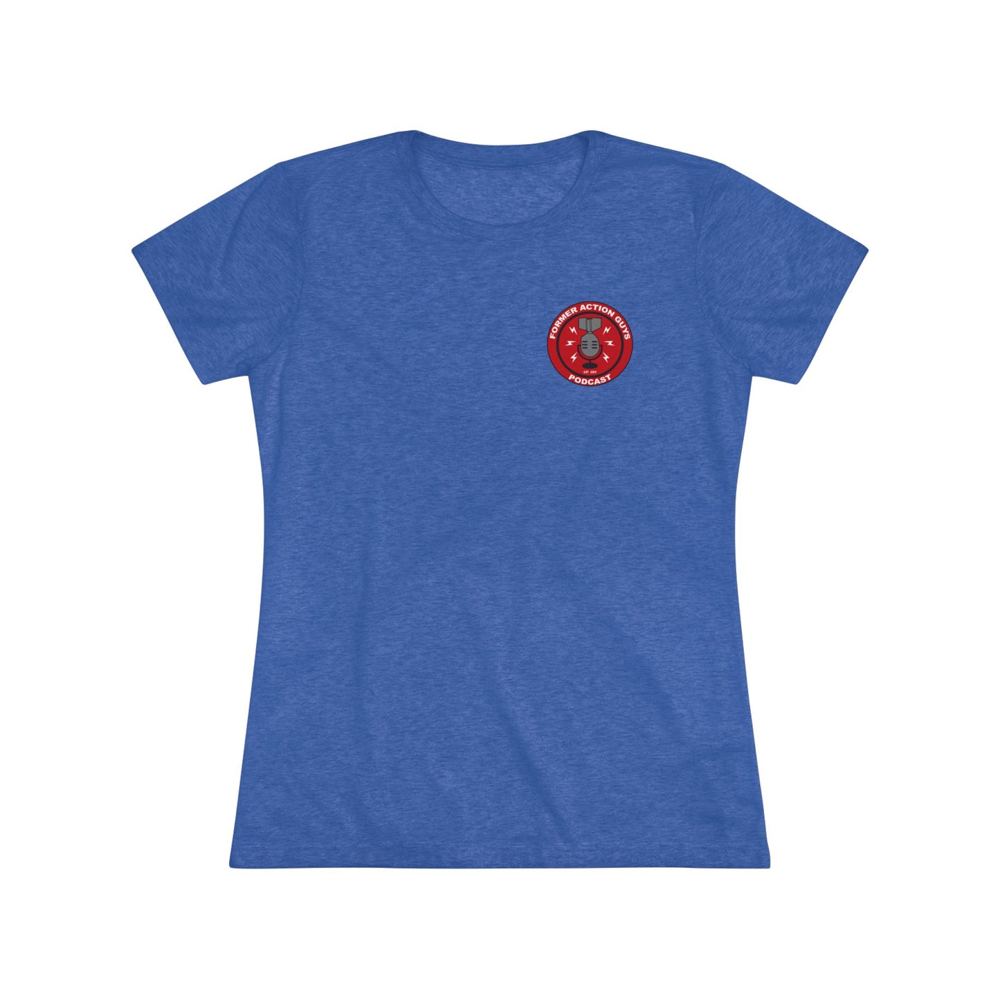 Women's Former Action Guys Podcast Athletic Tee