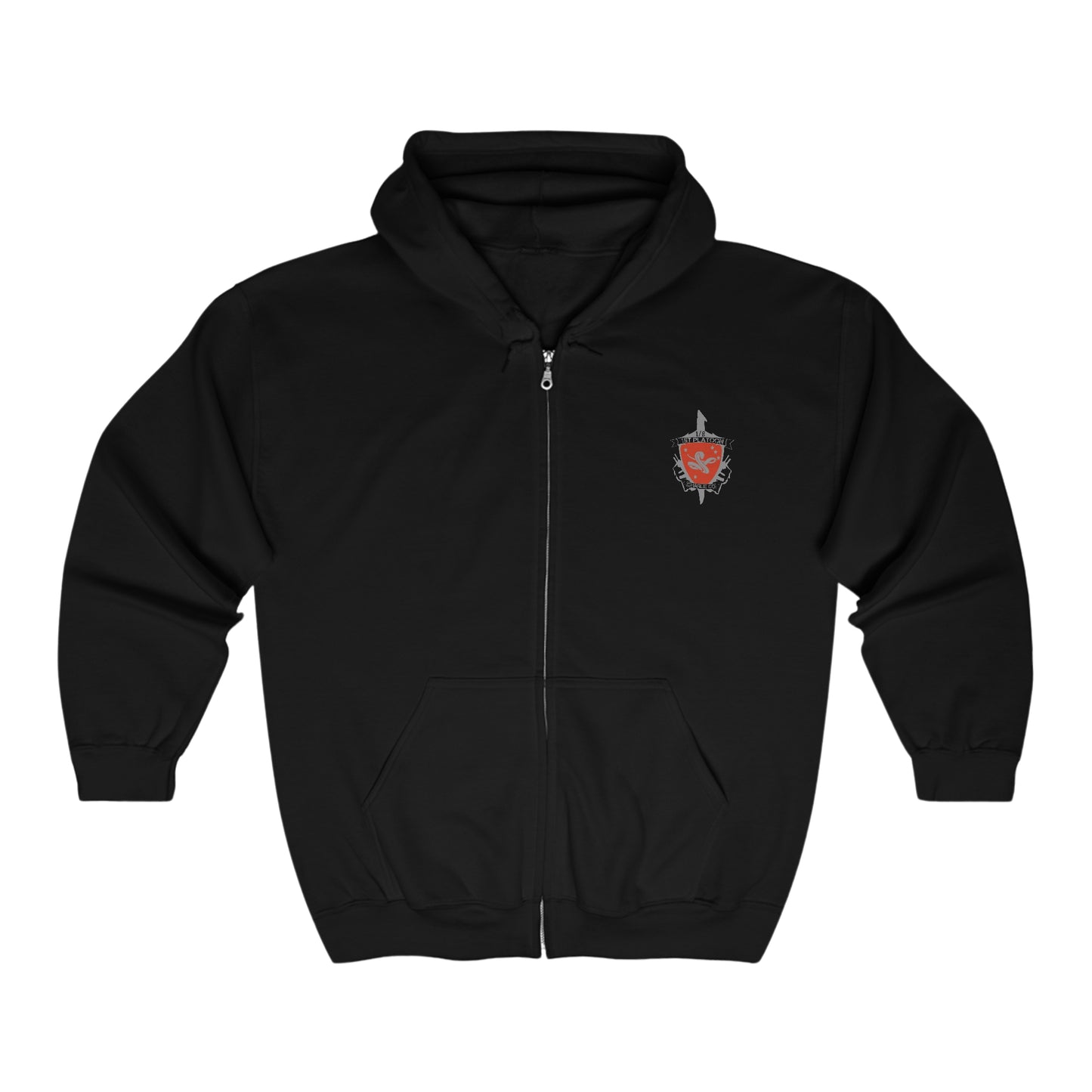 1st Platoon Charlie Co 1/8 HKIA Zip Hoodie