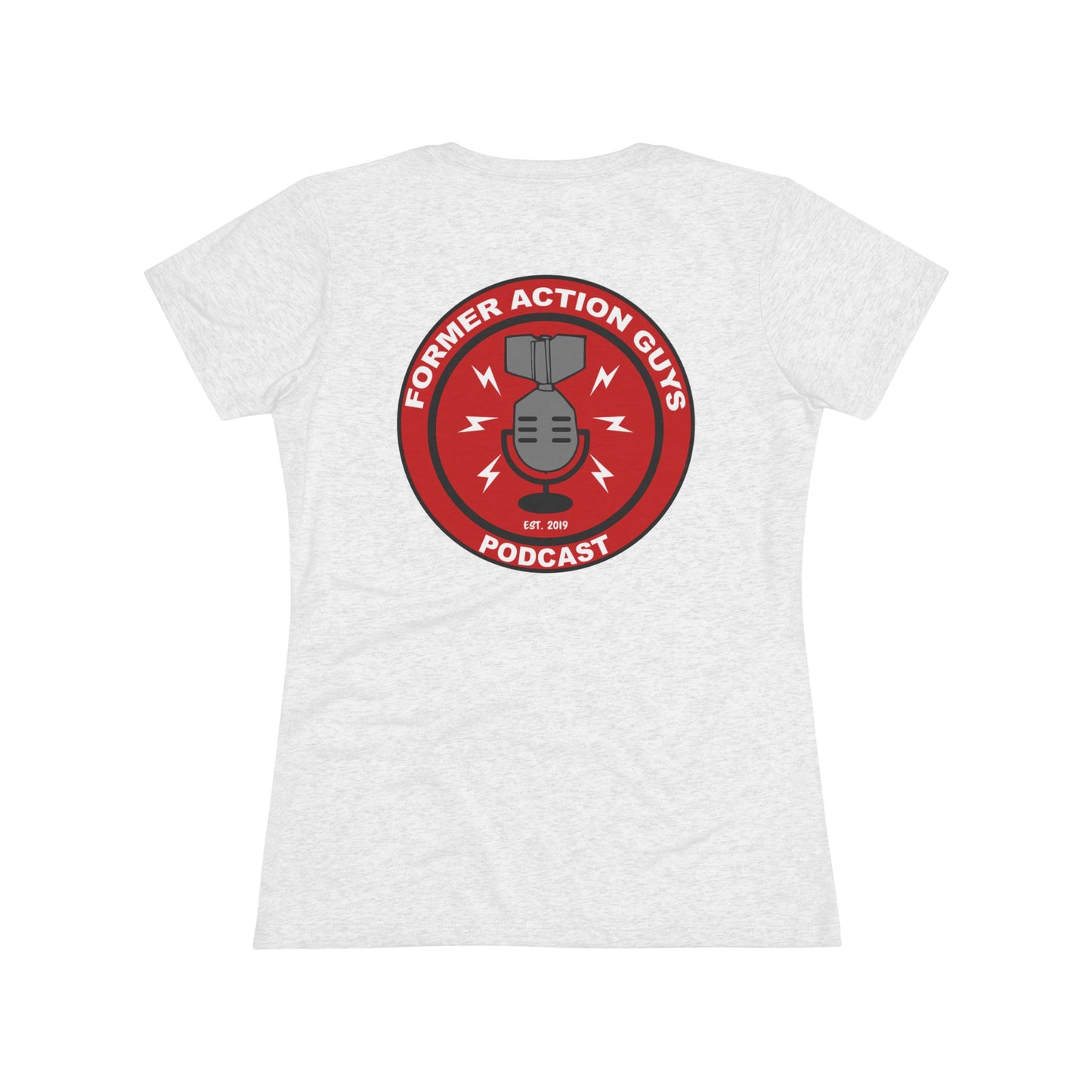 Women's Former Action Guys Podcast Athletic Tee