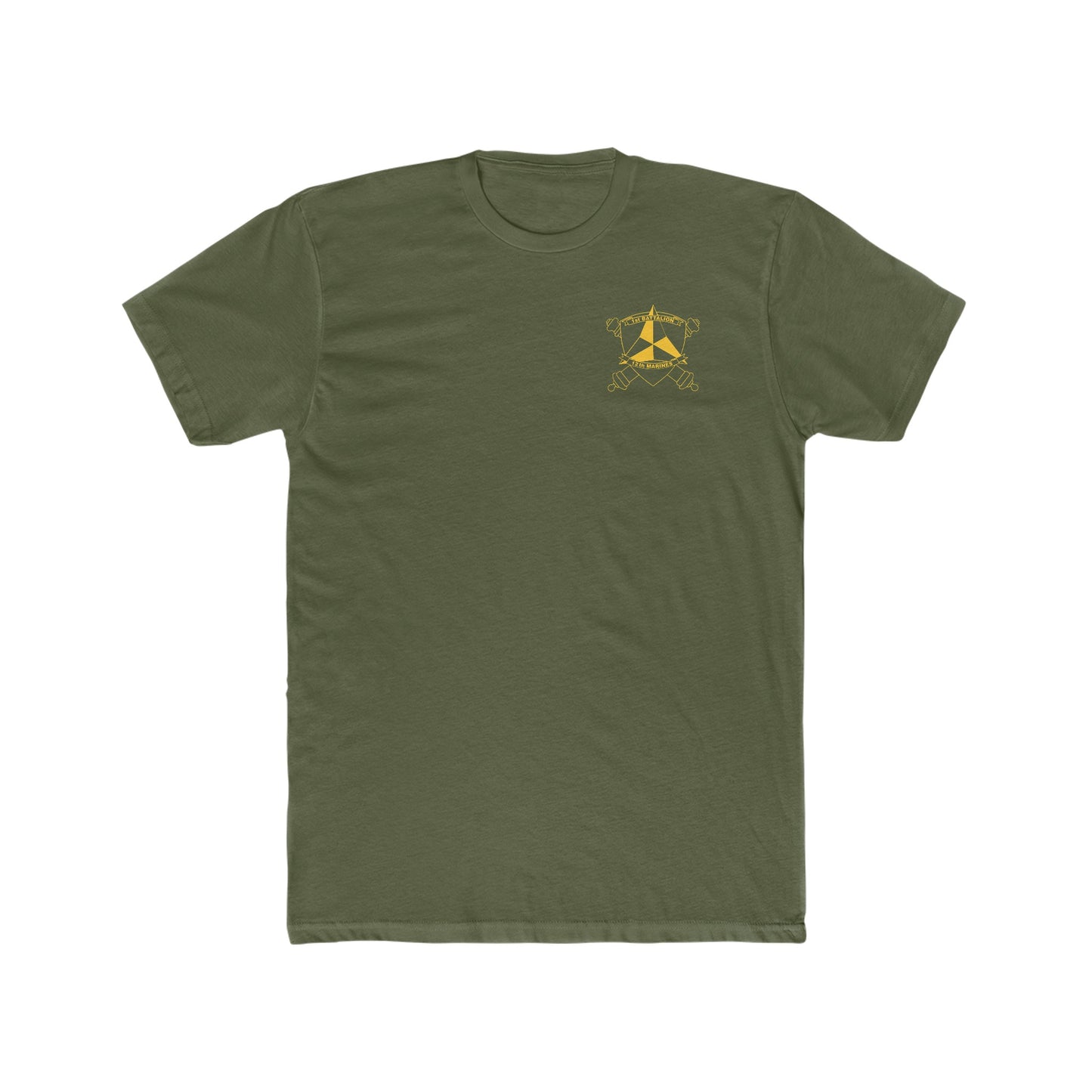 Military Green 1st Battalion 12th Marine Regiment Tee