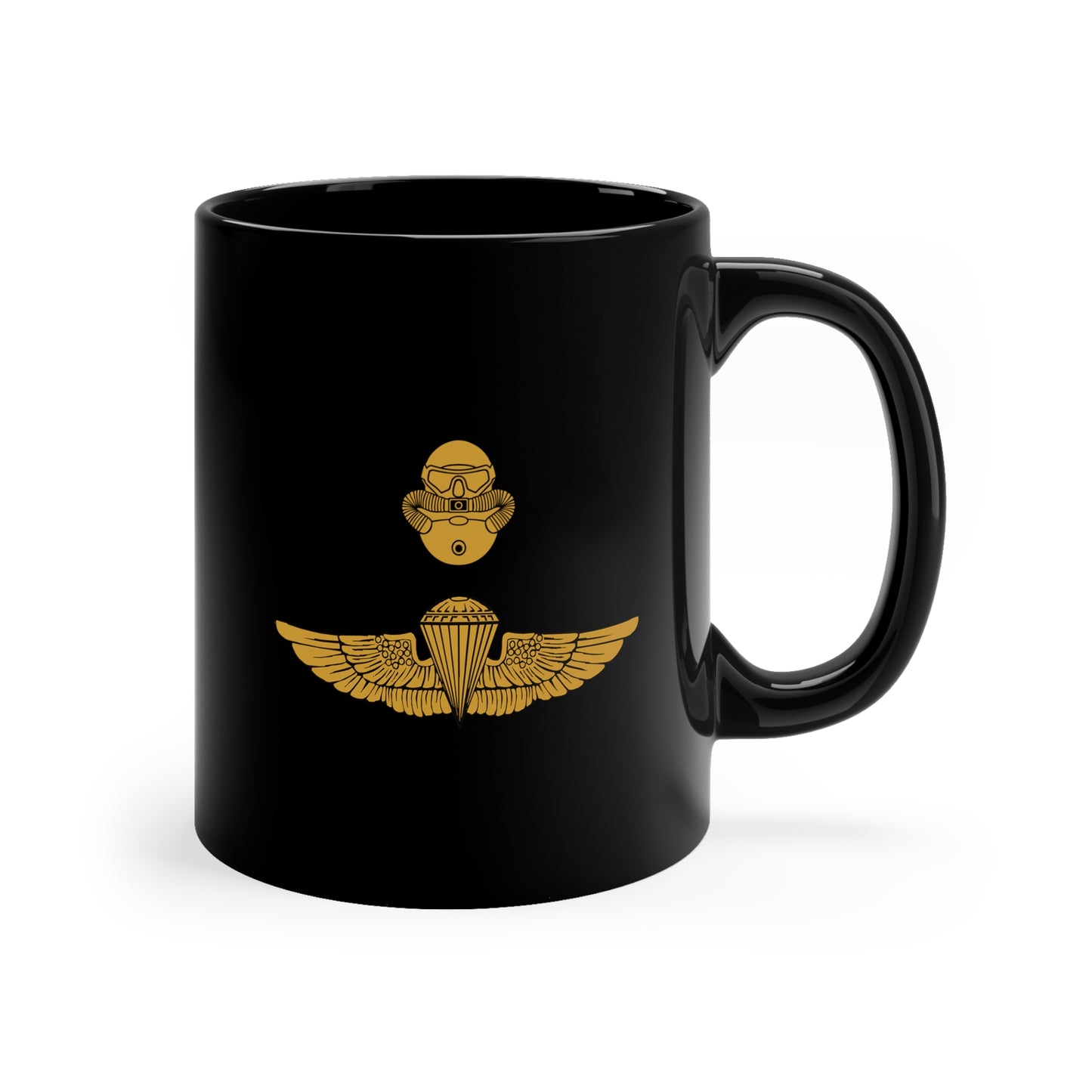 Combatant Diver and Gold Jump Wings Coffee Mug