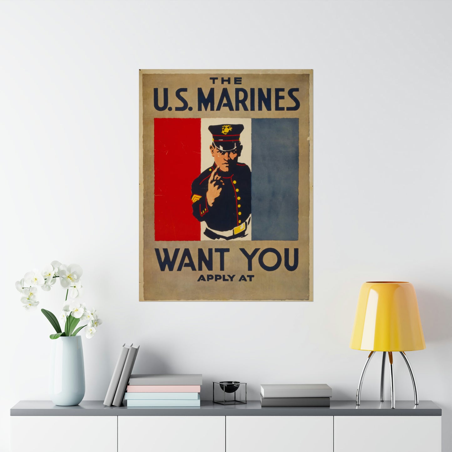 US Marines Want You WWI Recruiting Poster
