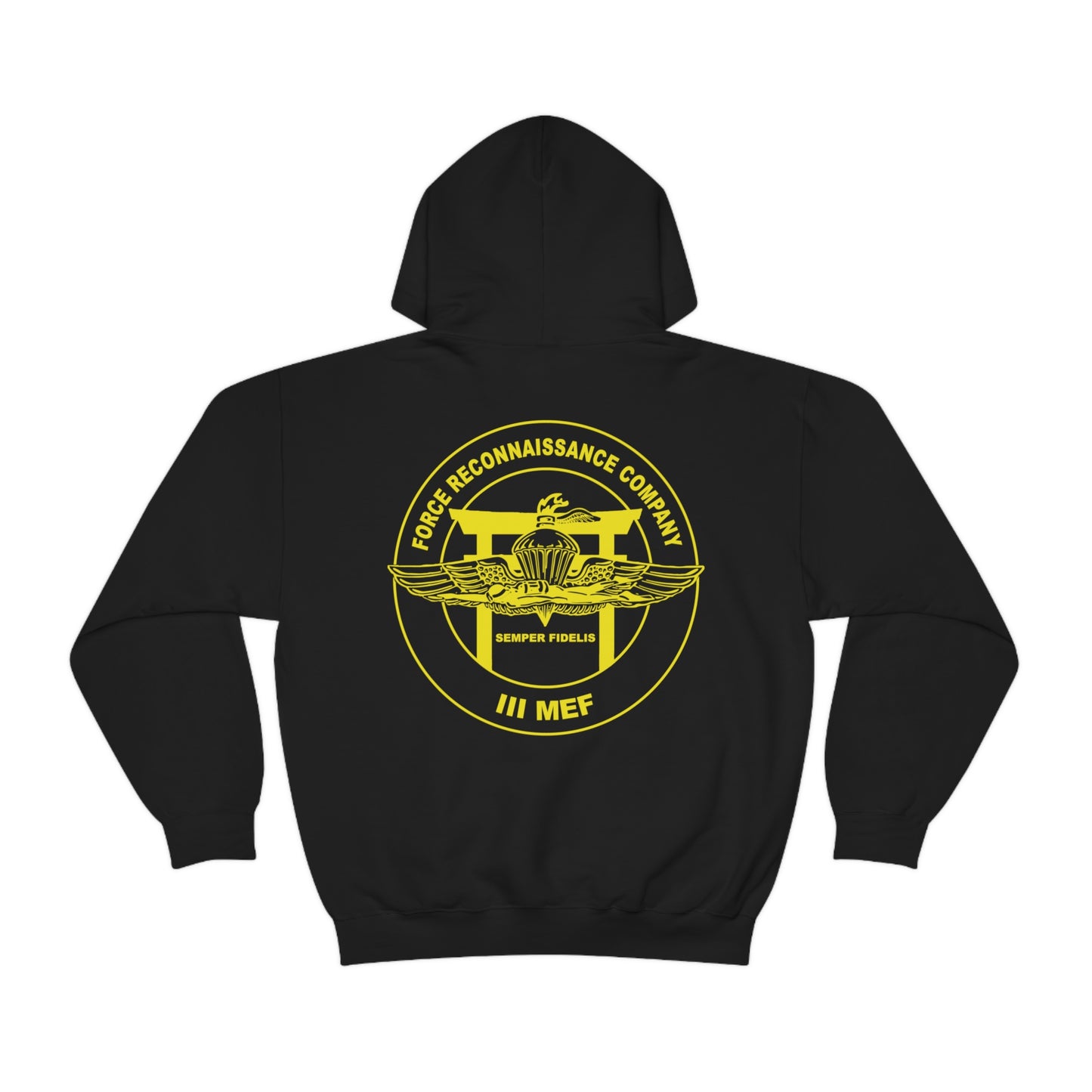 Black III MEF Force Recon Hoodie