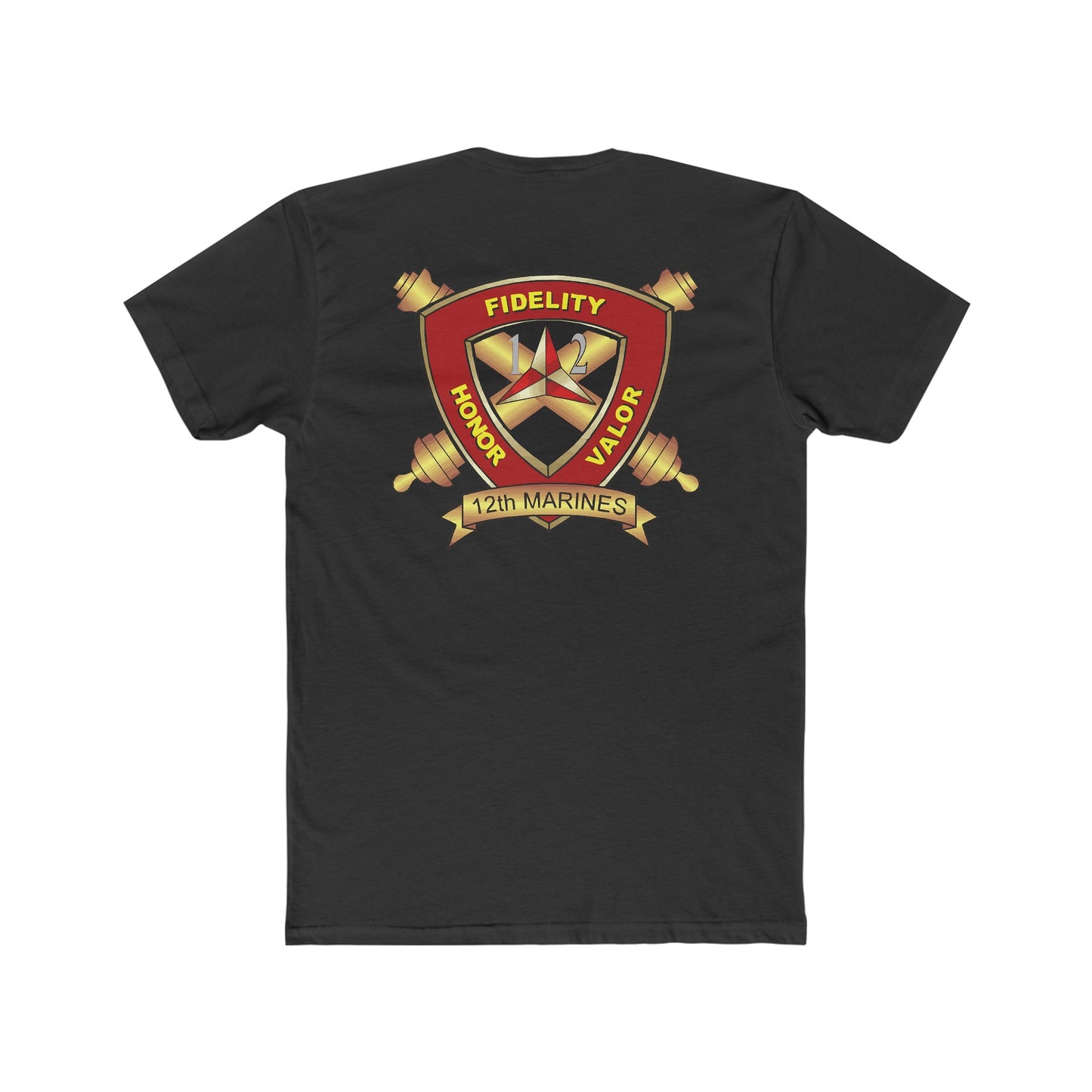 Black 12th Marine Regiment T-shirt
