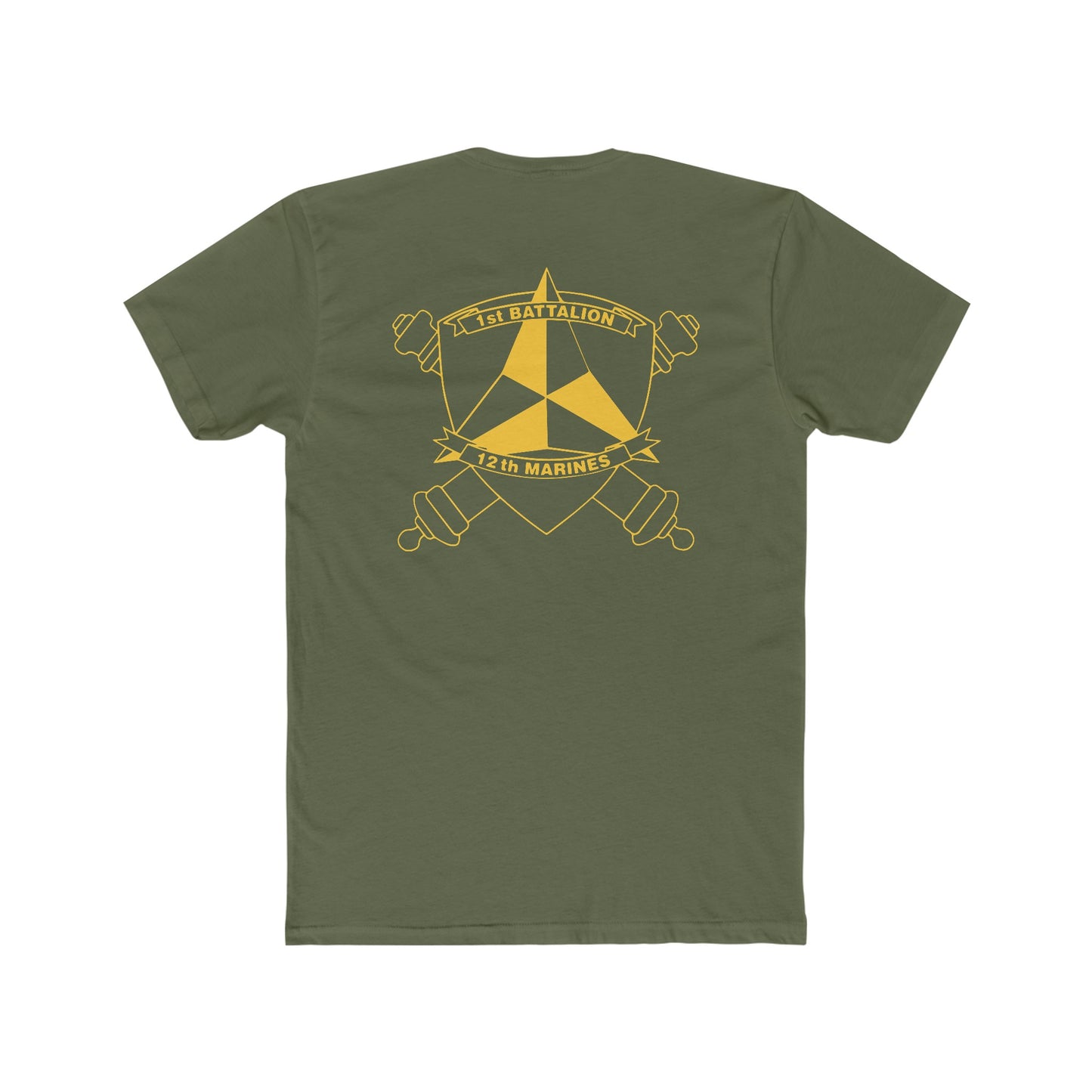 Military Green 1st Battalion 12th Marine Regiment Tee