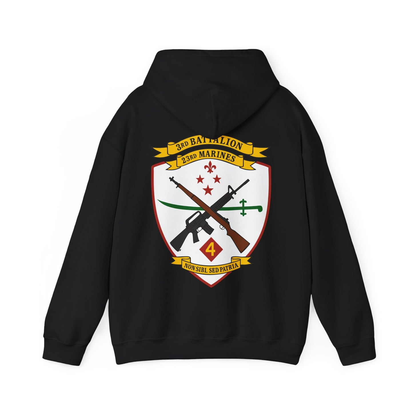 Black 3rd Battalion 23rd Marine Regiment Hoodie