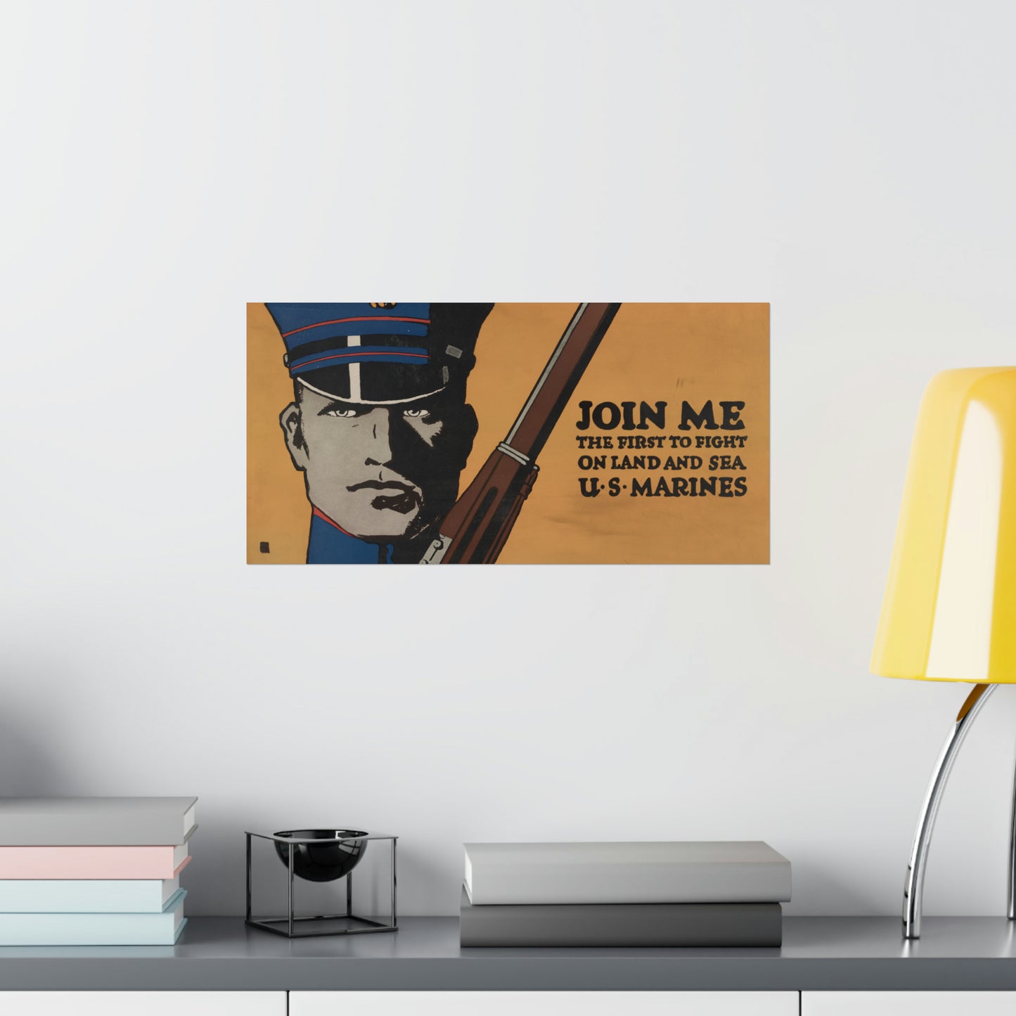 Join Me WWI Marine Corps Recruiting Poster