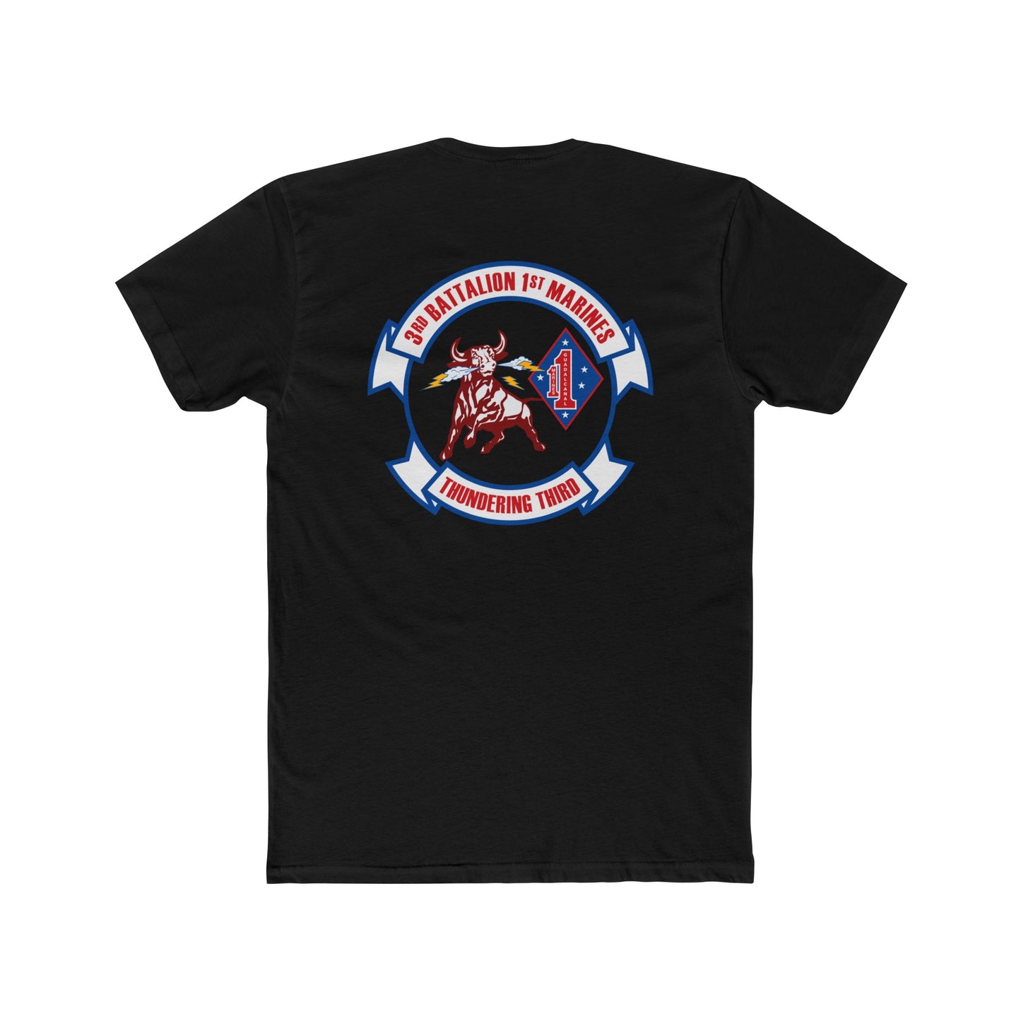 Black 3rd Battalion 1st Marine Regiment T-shirt