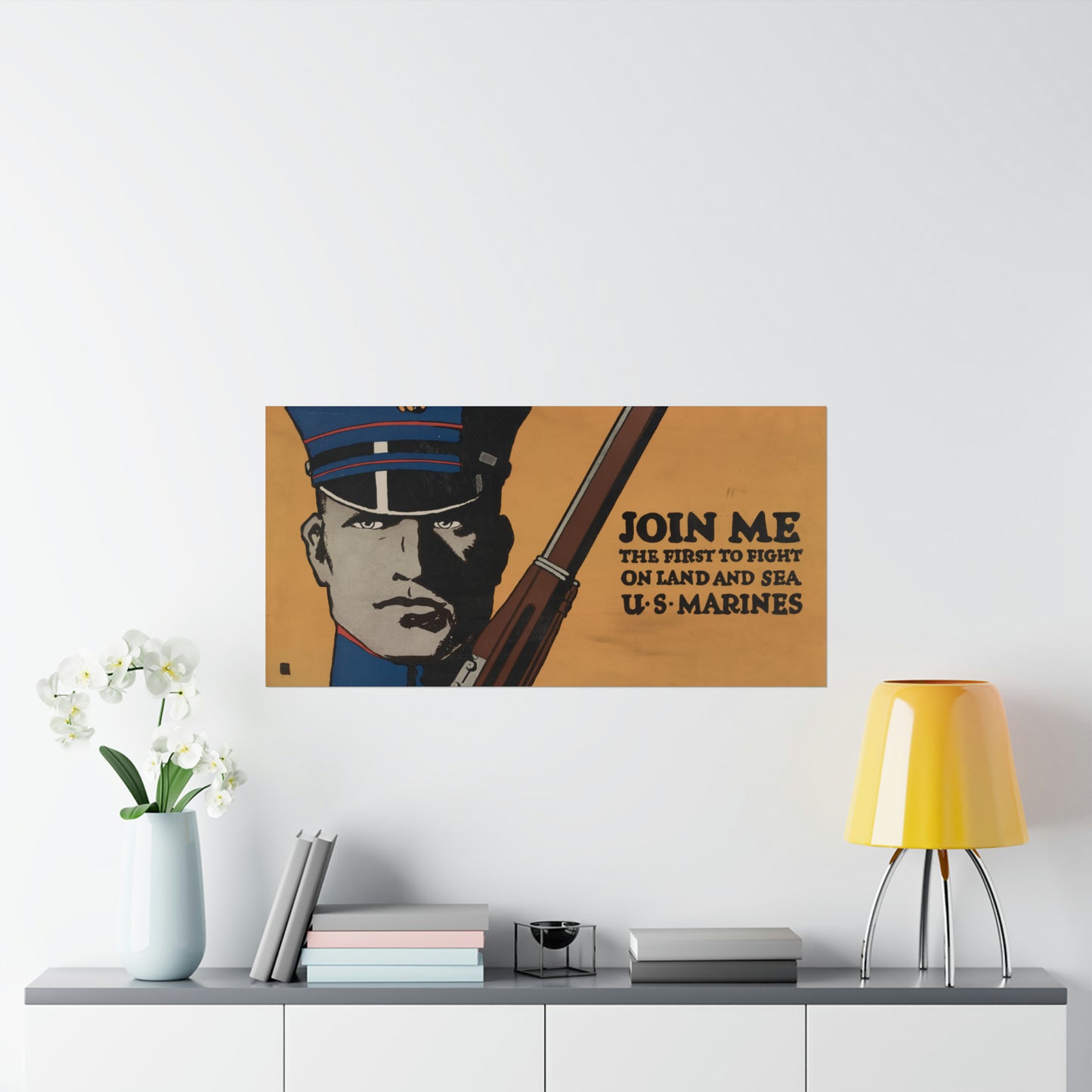 Join Me WWI Marine Corps Recruiting Poster