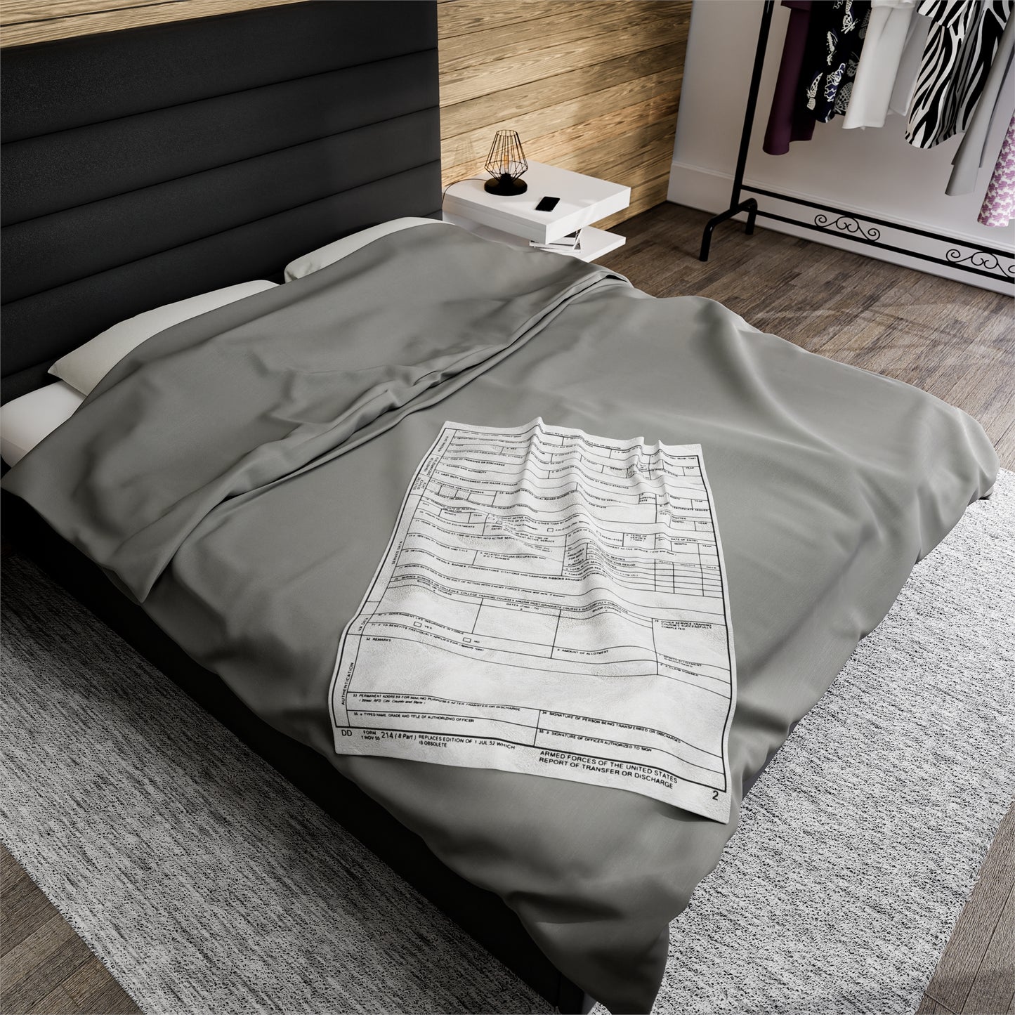 Custom Military DD-214 Blanket