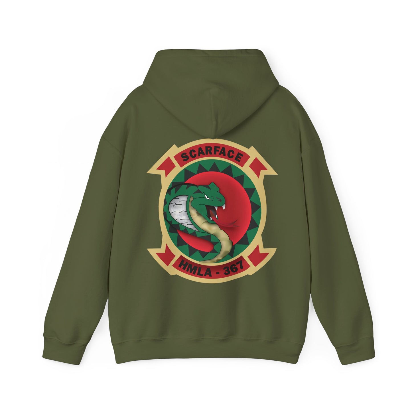 Military Green HMLA-367 Hoodie