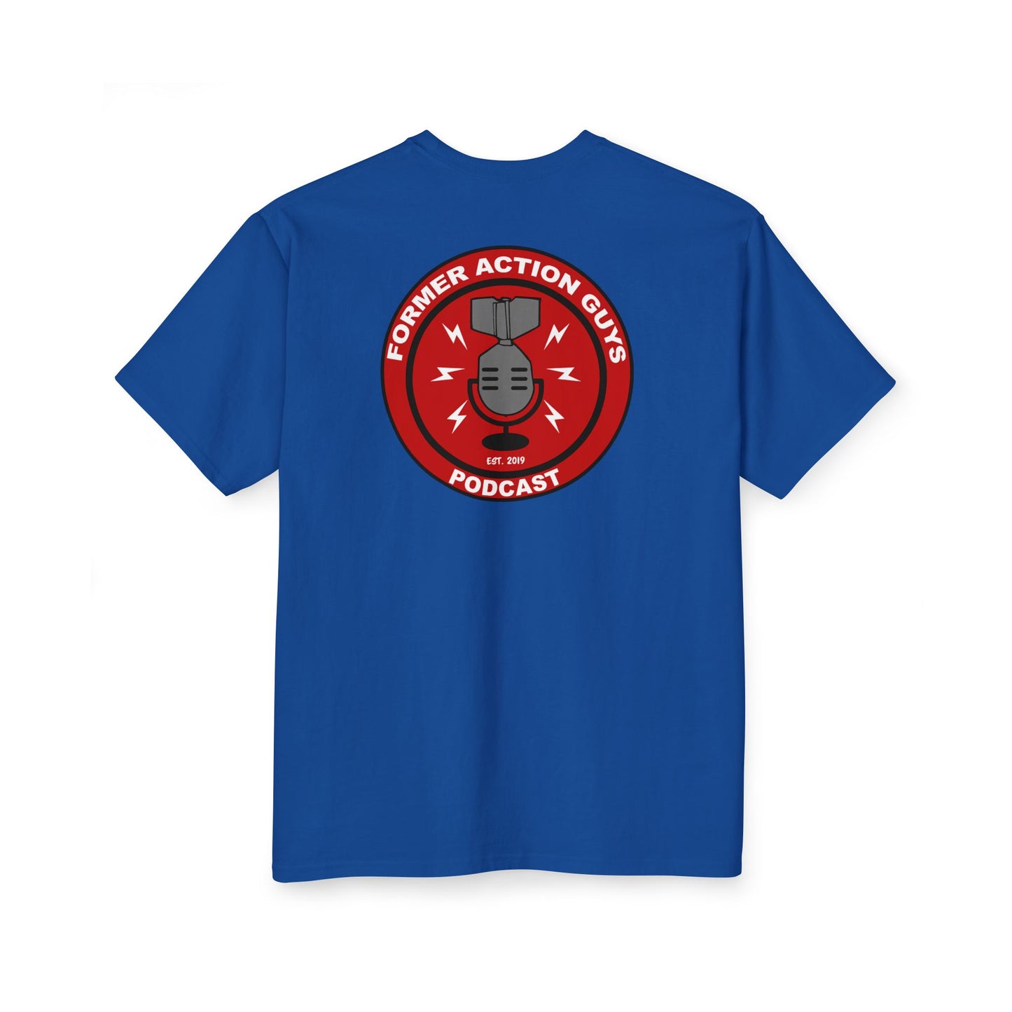 Former Action Guys Podcast Tall T-Shirt