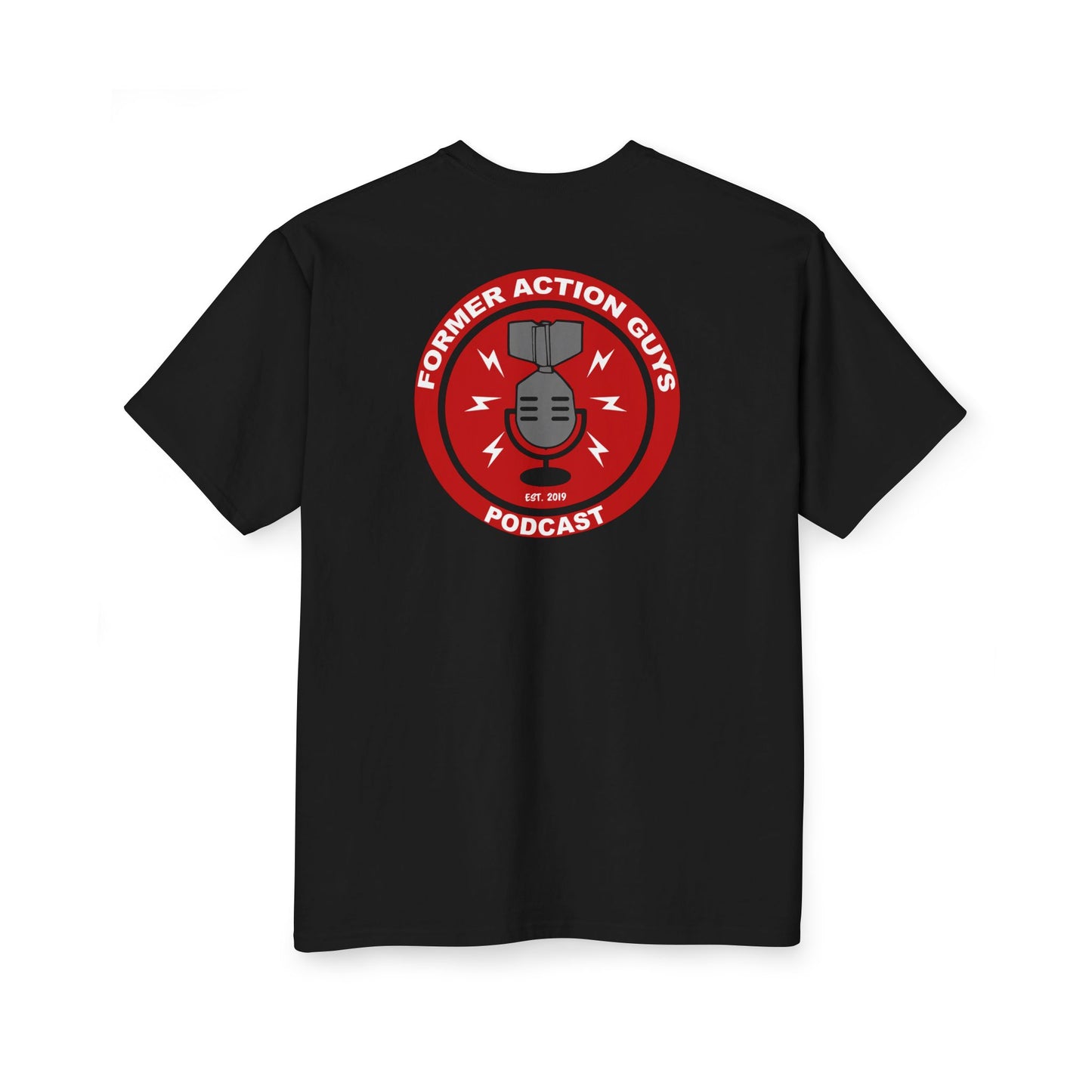 Former Action Guys Podcast Tall T-Shirt