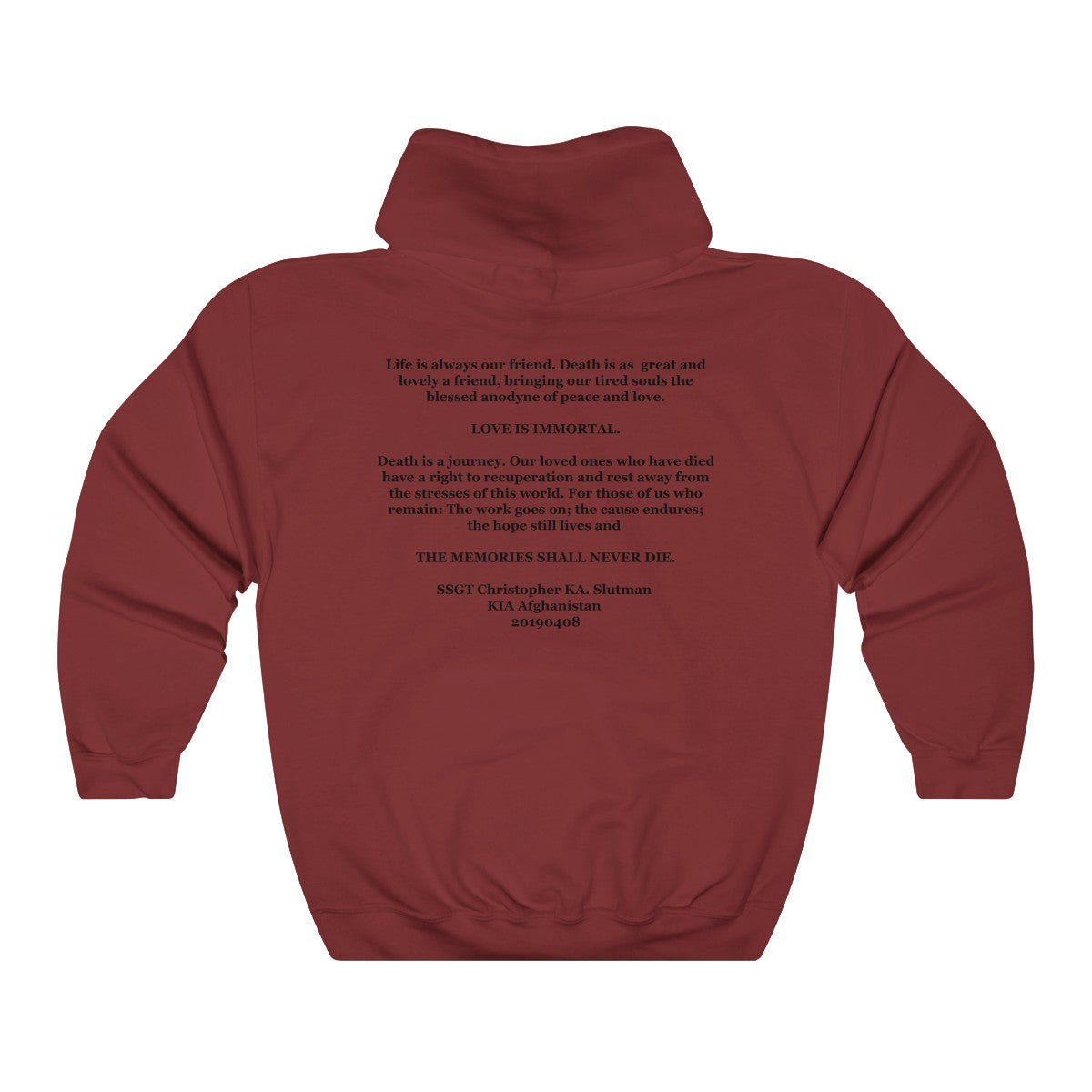 SSgt Slutman Memorial Hoodie