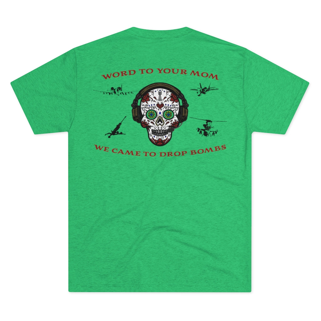 2nd Mar Div Sugar Skull Athletic Tee