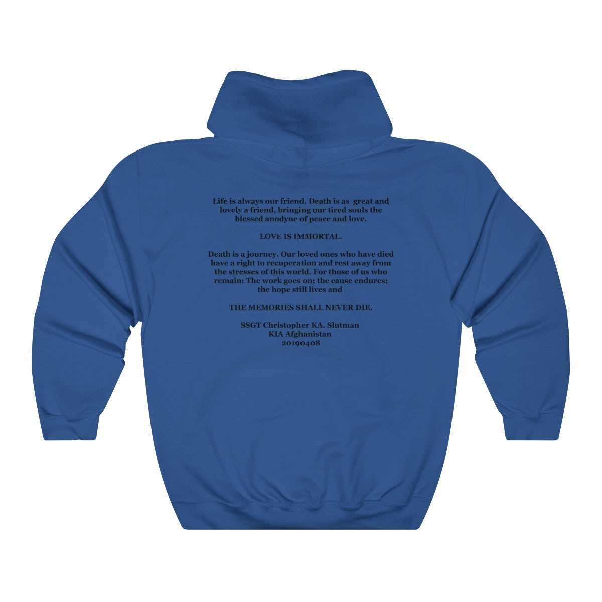 SSgt Slutman Memorial Hoodie