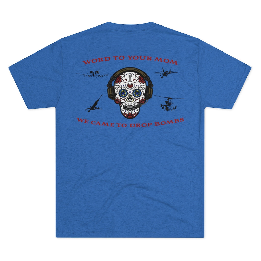2nd Mar Div Sugar Skull Athletic Tee