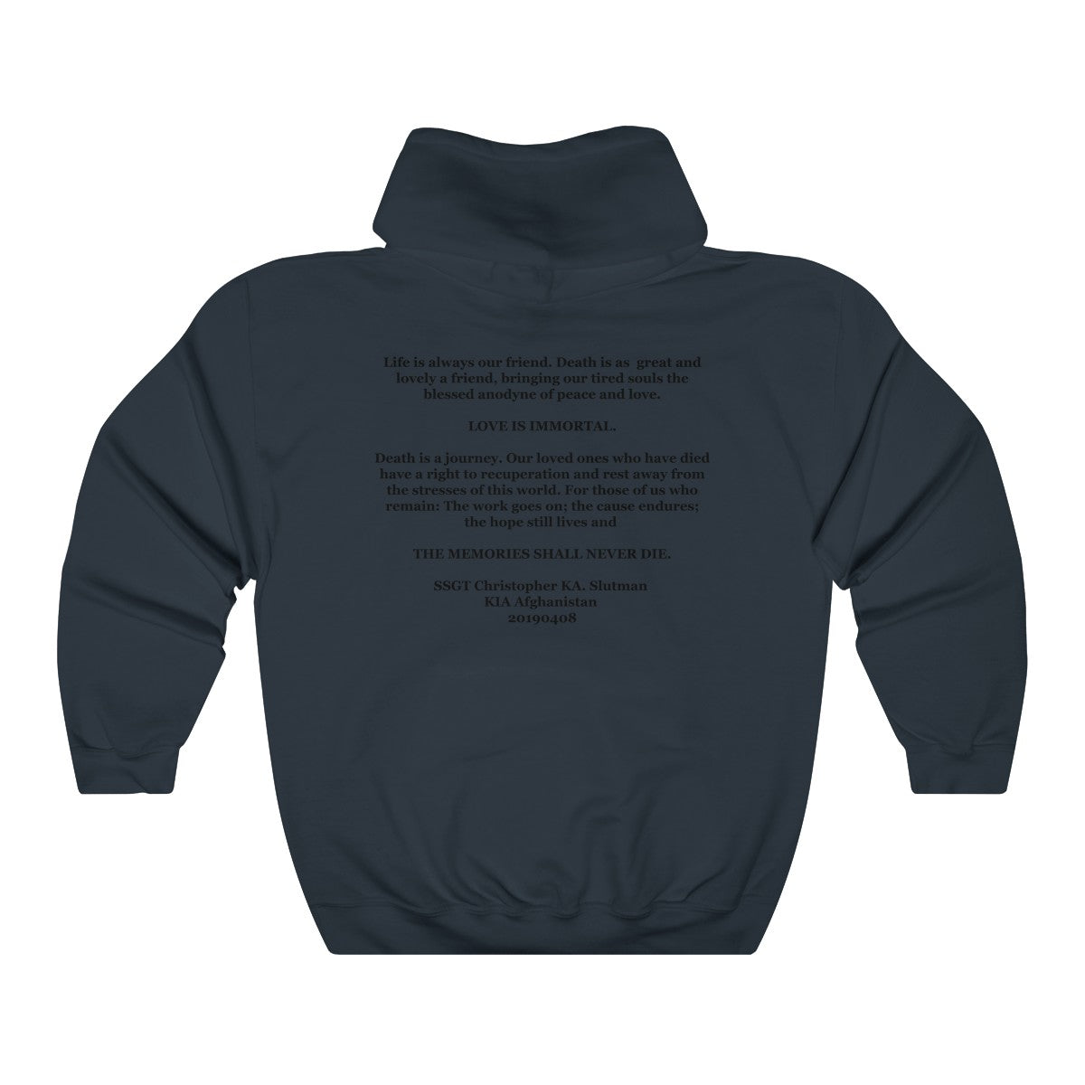 SSgt Slutman Memorial Hoodie