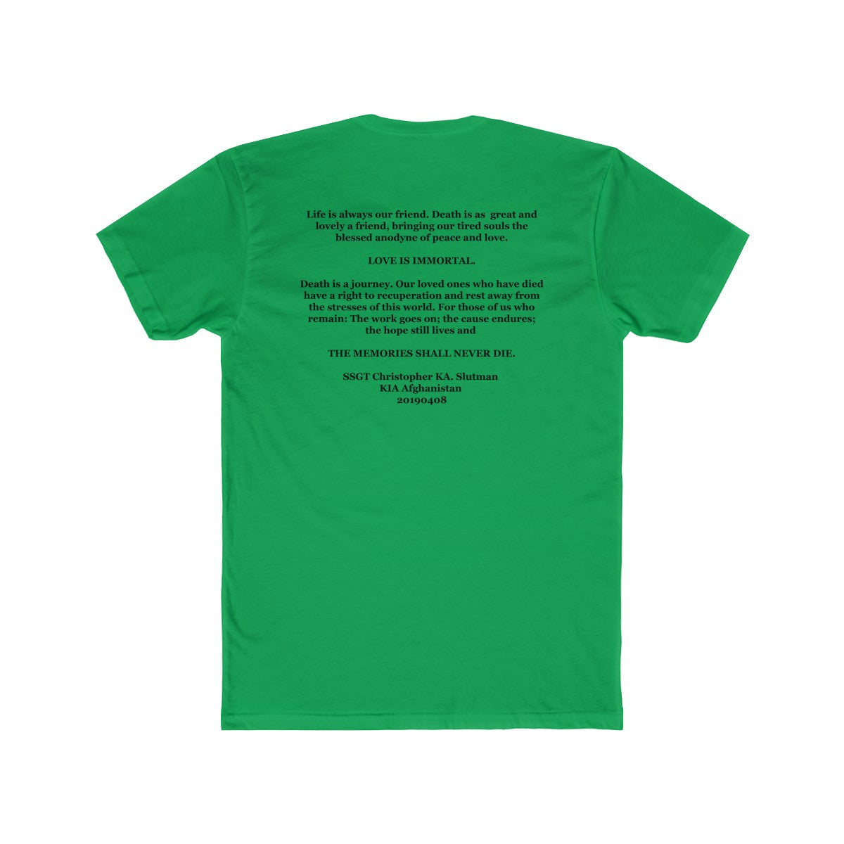 SSgt Slutman Memorial Tee