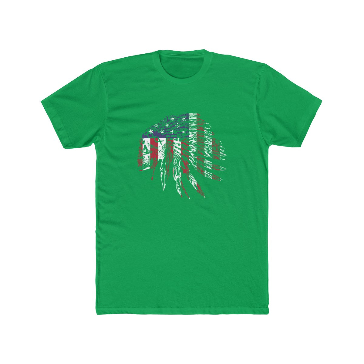 Green American Indian Tee