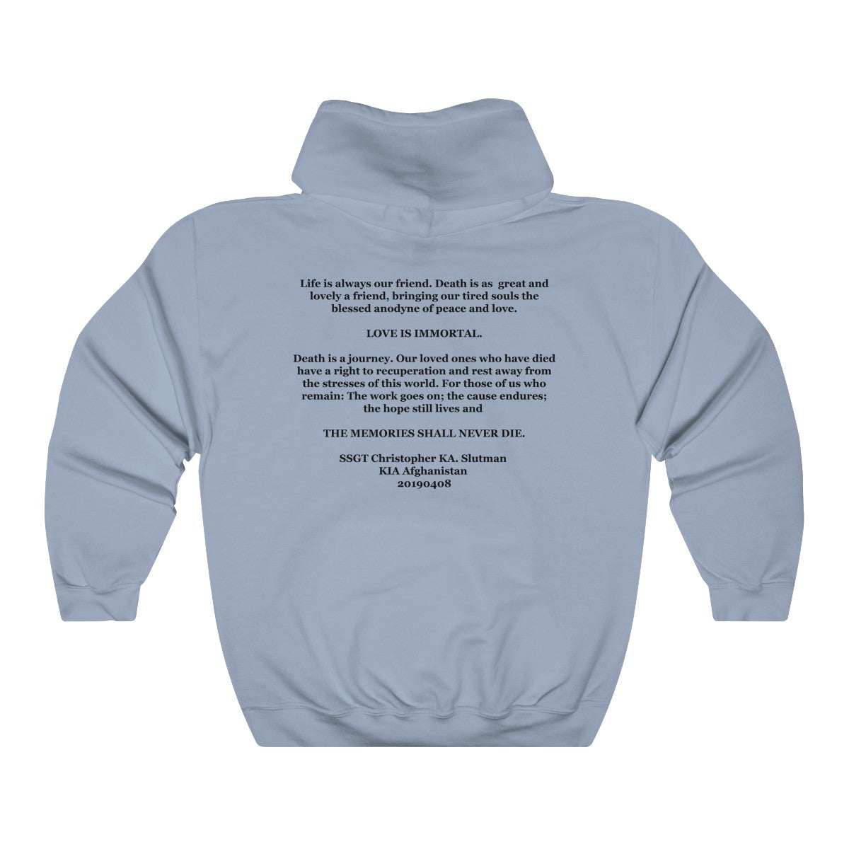 SSgt Slutman Memorial Hoodie