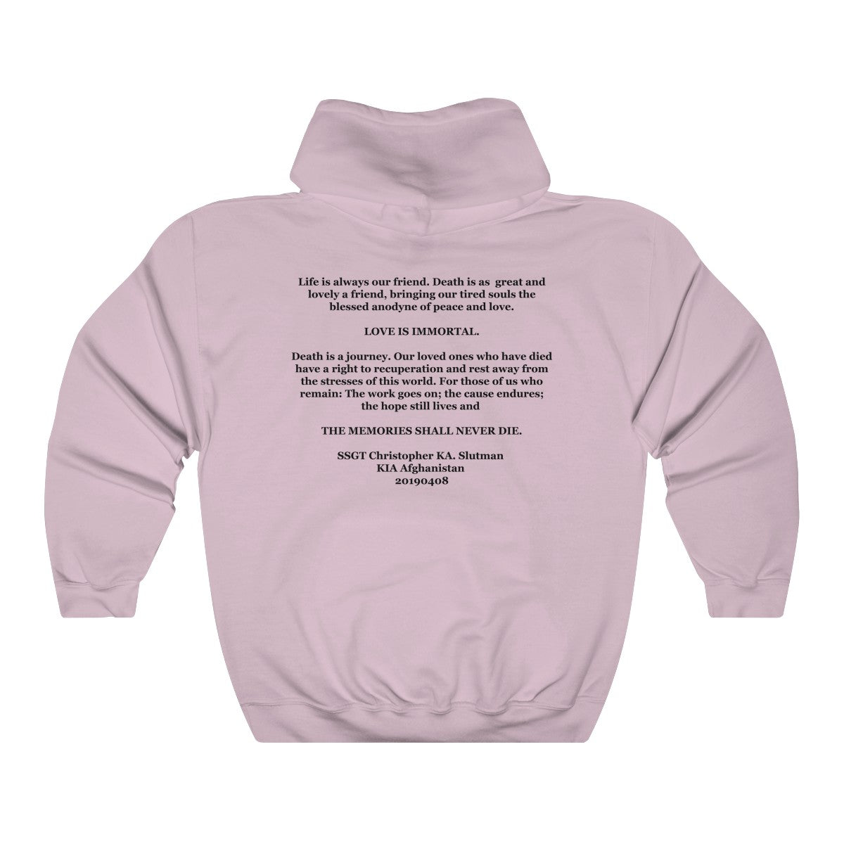 SSgt Slutman Memorial Hoodie