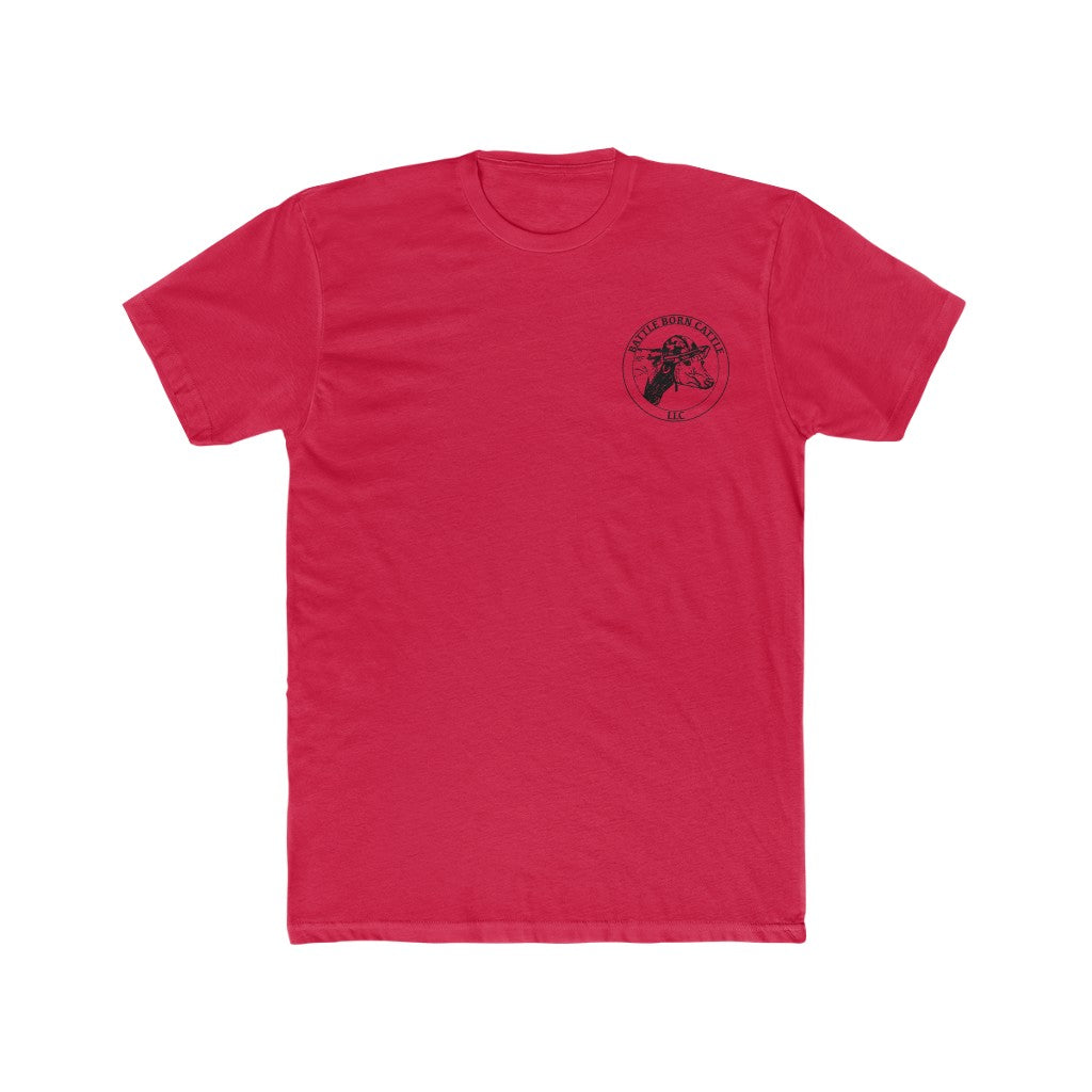 Red Battle Born Cattle Tee