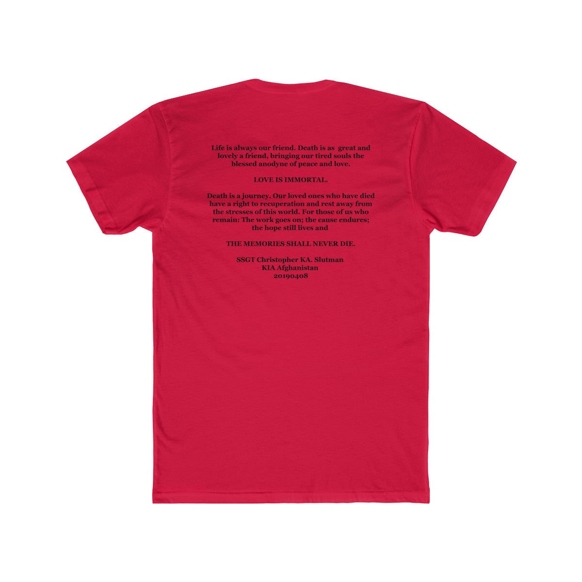 SSgt Slutman Memorial Tee