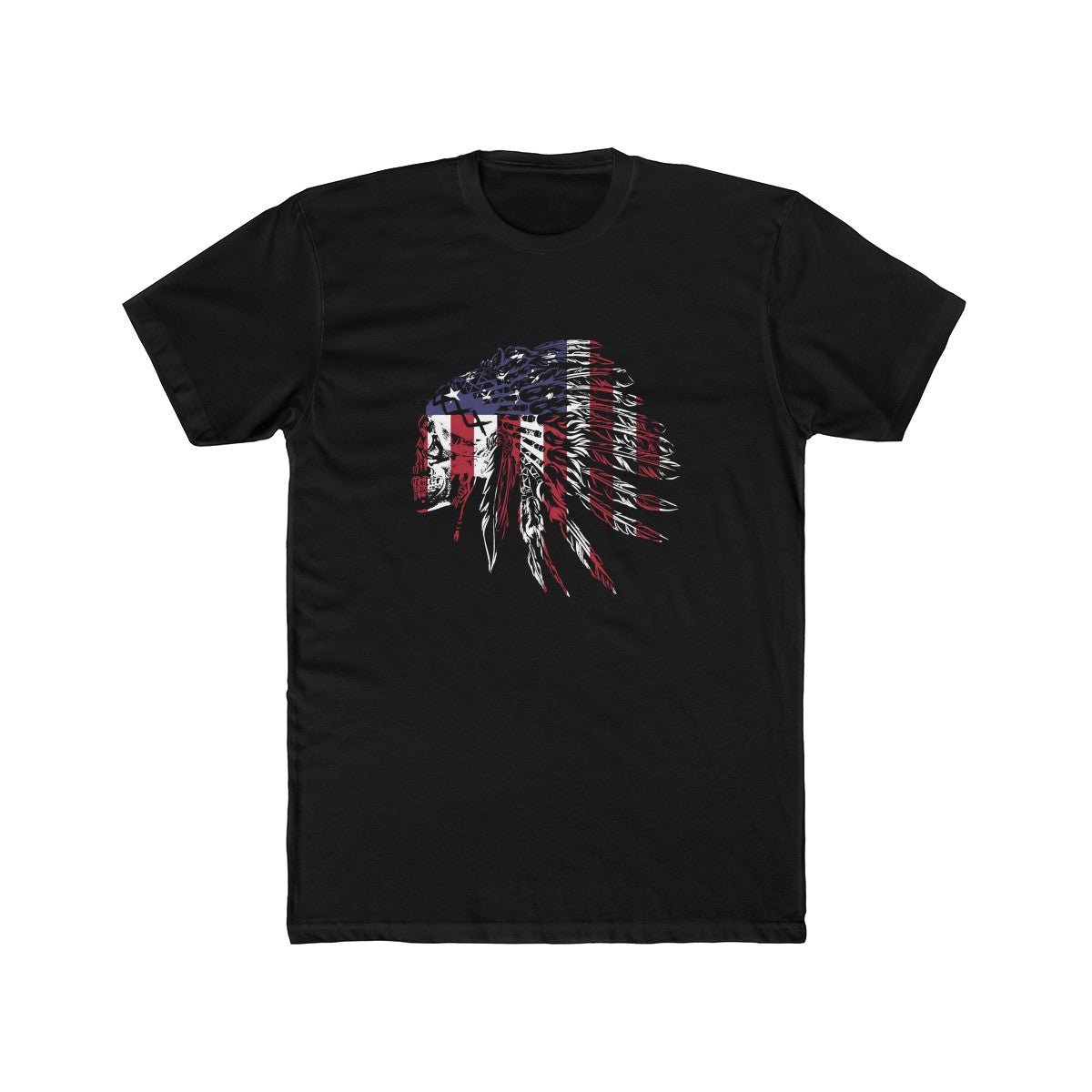 Black American Indian Tee