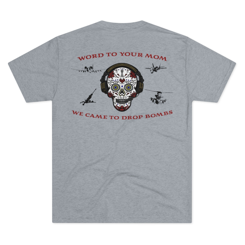 2nd Mar Div Sugar Skull Athletic Tee