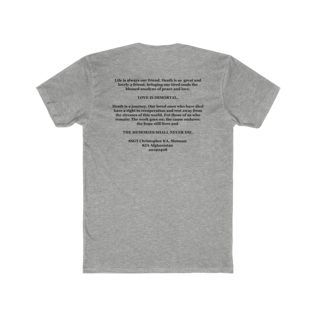 SSgt Slutman Memorial Tee