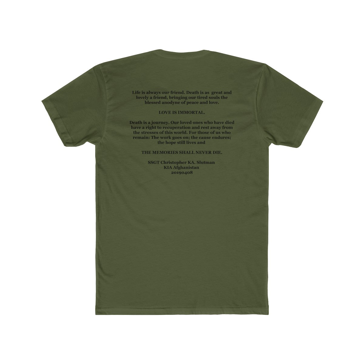 SSgt Slutman Memorial Tee