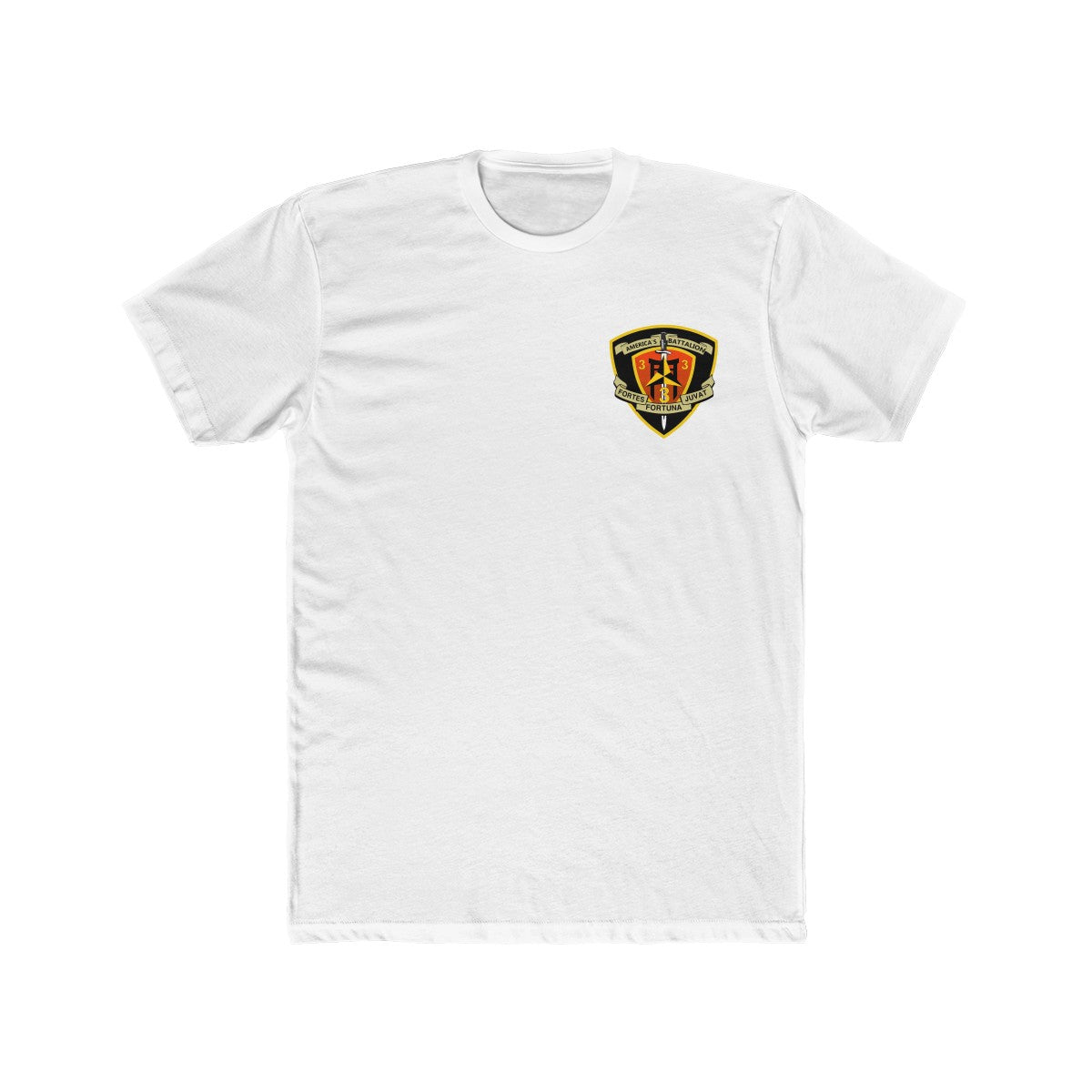 White 3/3 Guns Tee