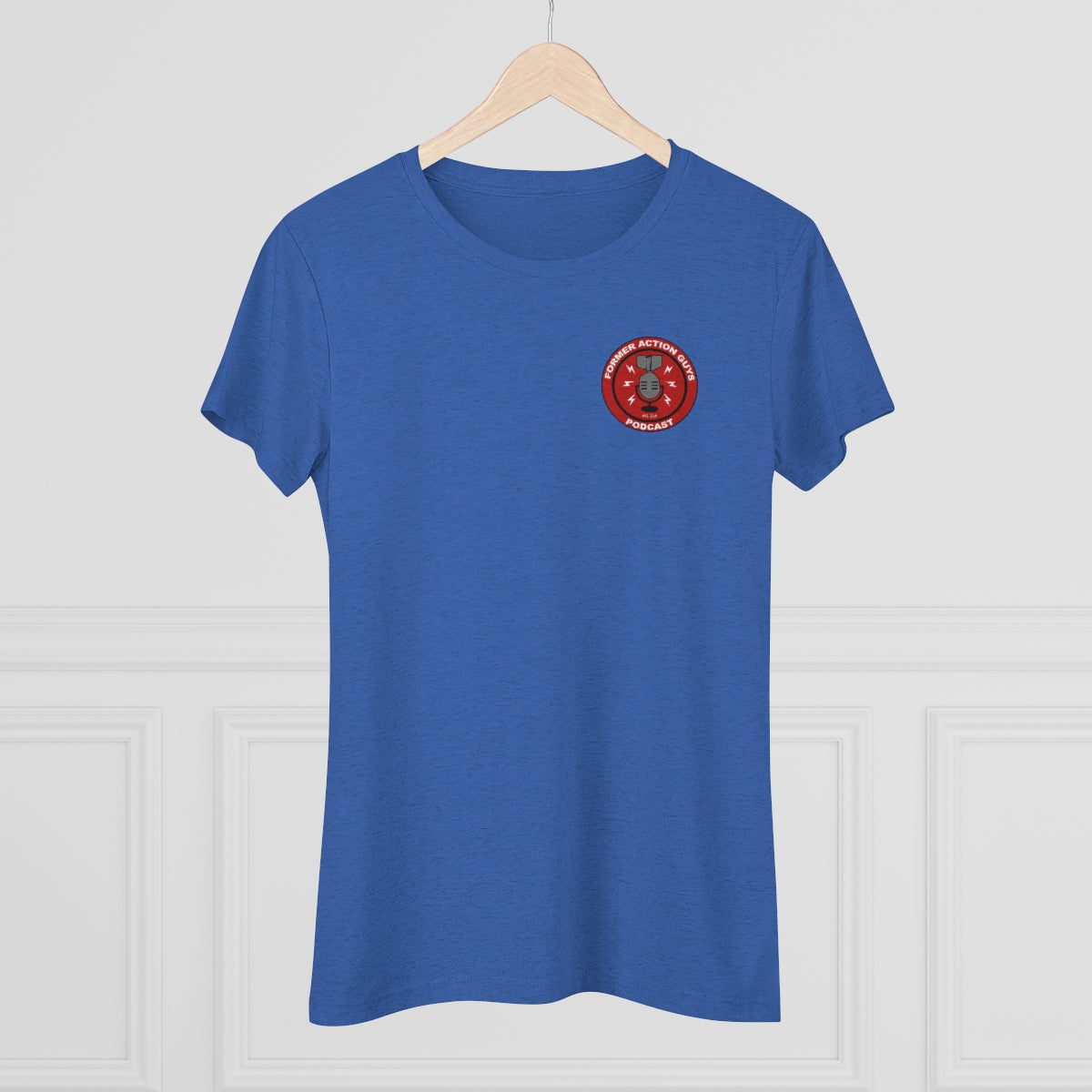 Women's Former Action Guys Podcast Athletic Tee