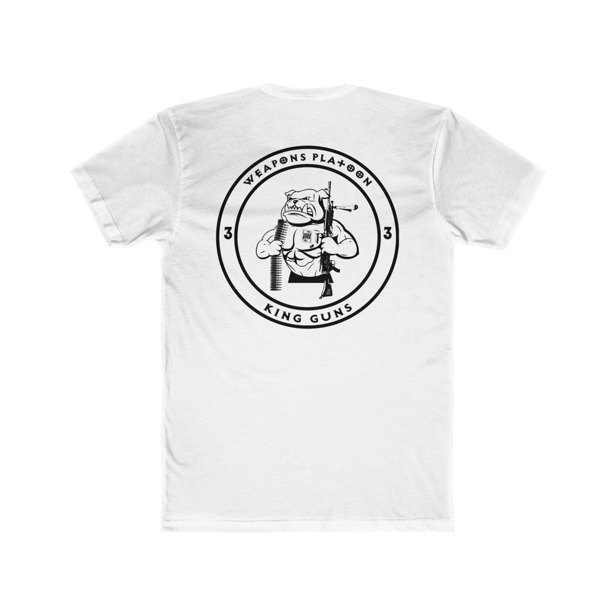 White 3/3 Guns Tee Back
