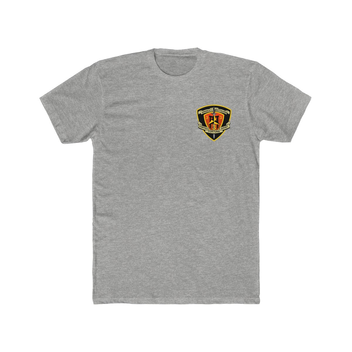 Grey 3/3 Guns Tee