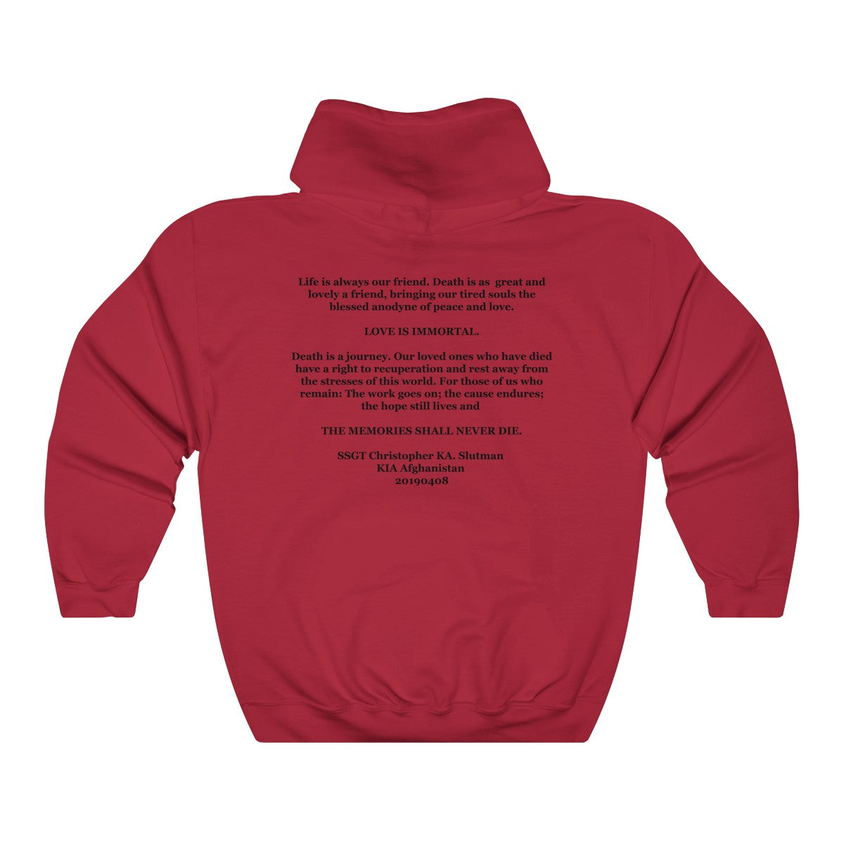 SSgt Slutman Memorial Hoodie