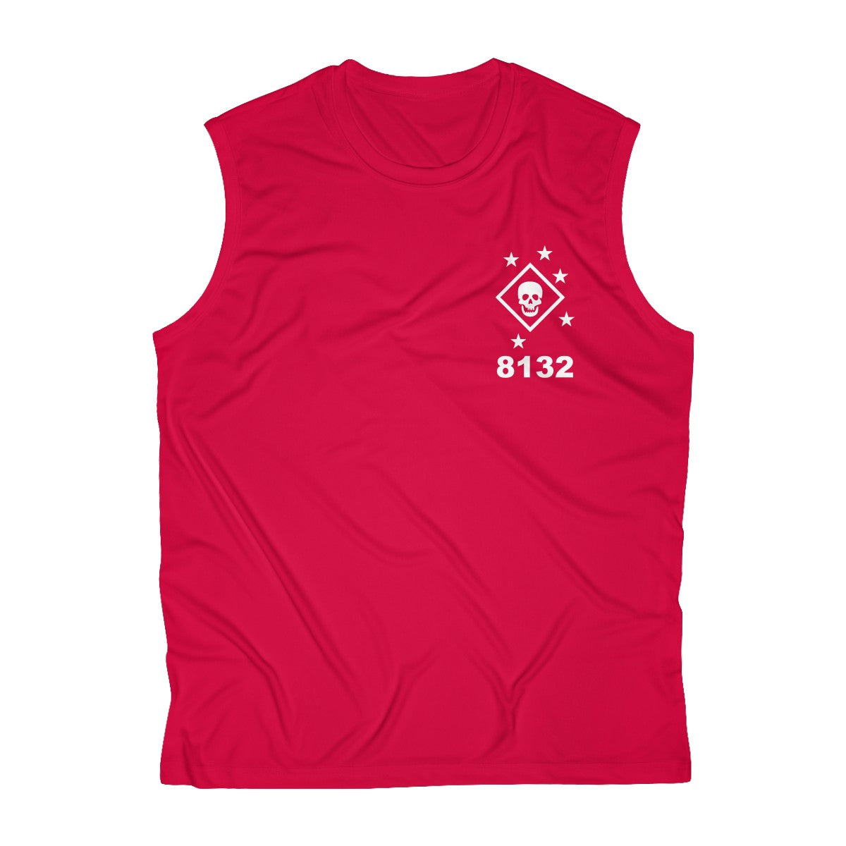 Red 8132 Sleeveless Performance Tee
