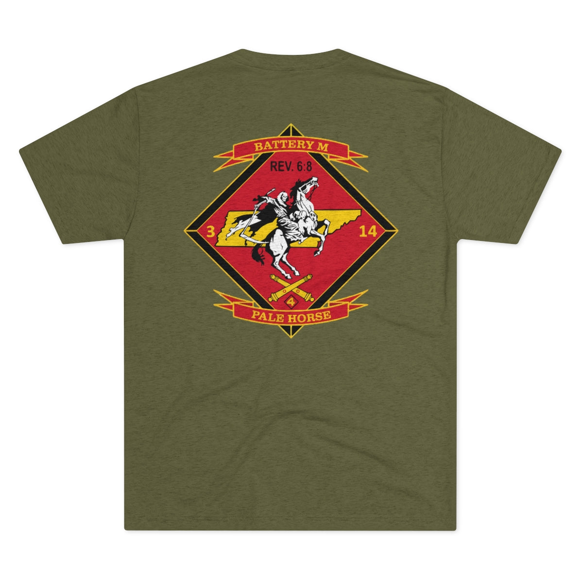 3rd Battalion 14th Marine Regiment Mike Battery Athletic Tee