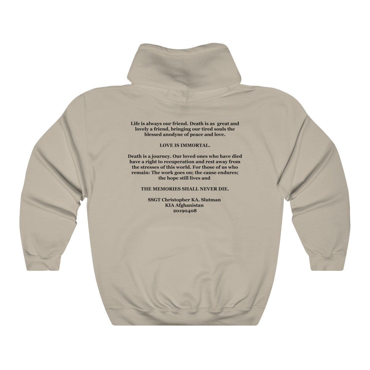 SSgt Slutman Memorial Hoodie