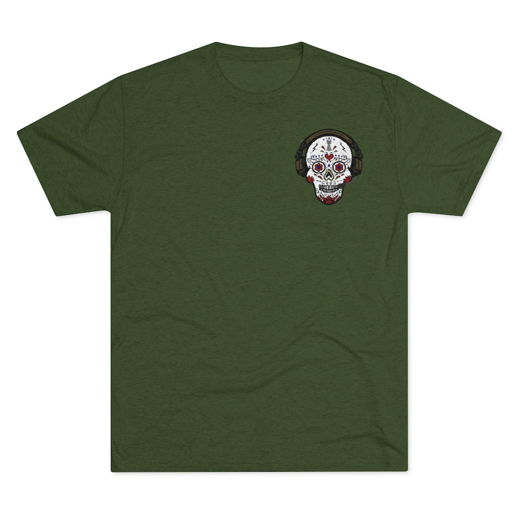 2nd Mar Div Sugar Skull Athletic Tee