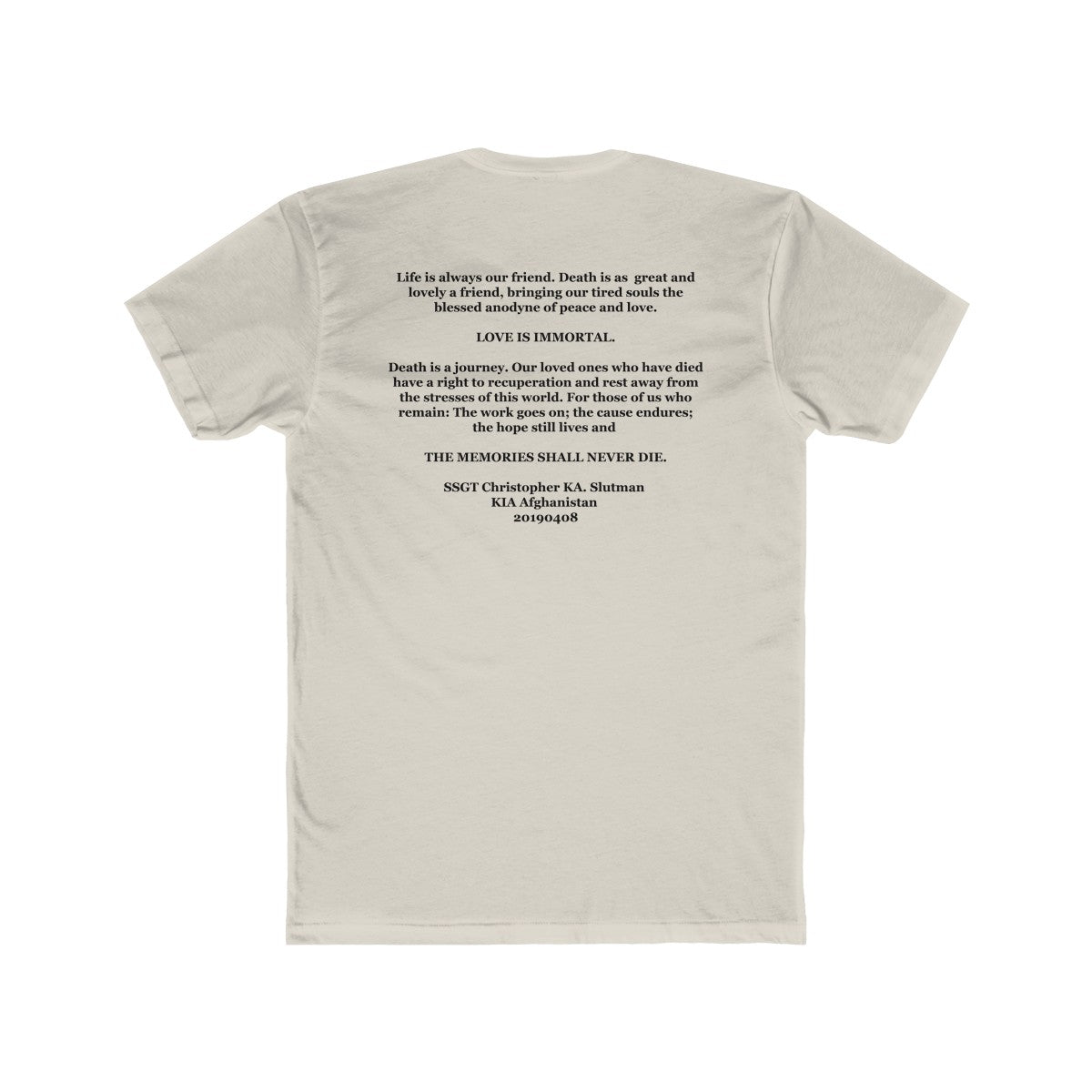 SSgt Slutman Memorial Tee