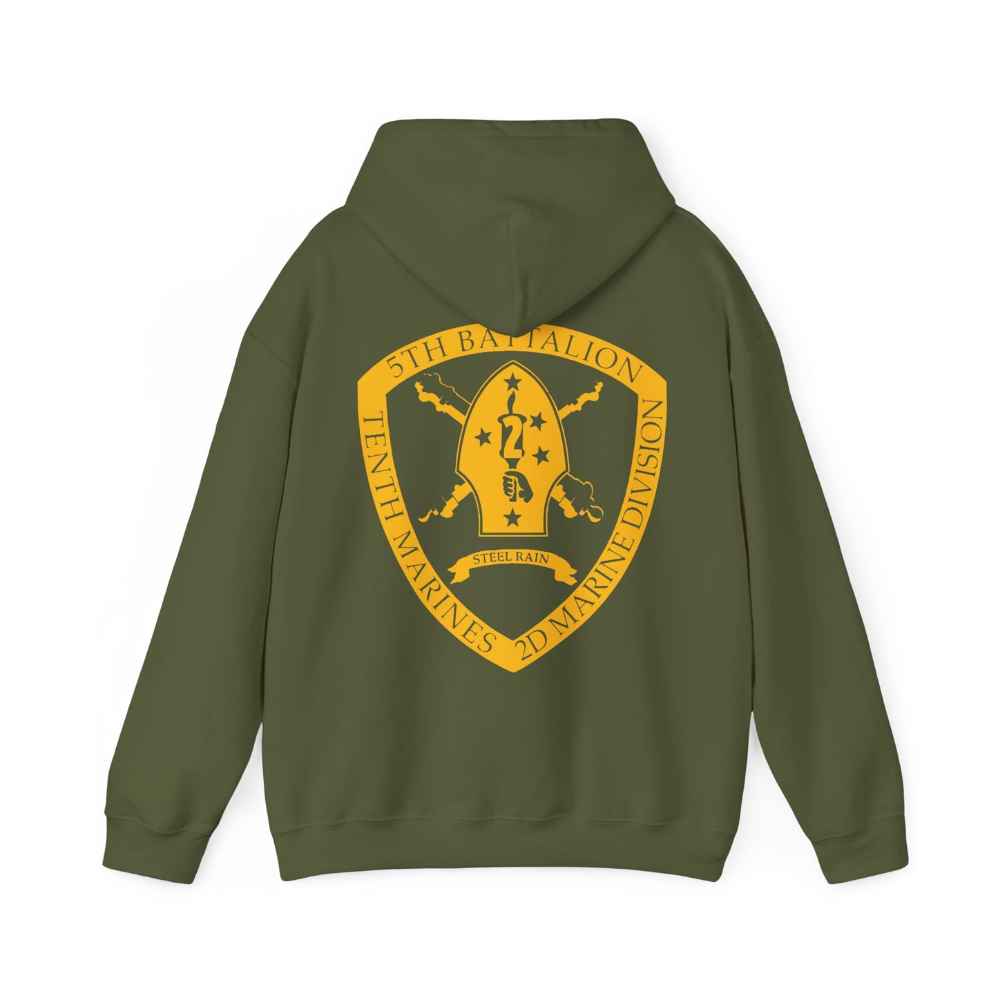 Military Green 5th Battalion 10th Marines Hoodie