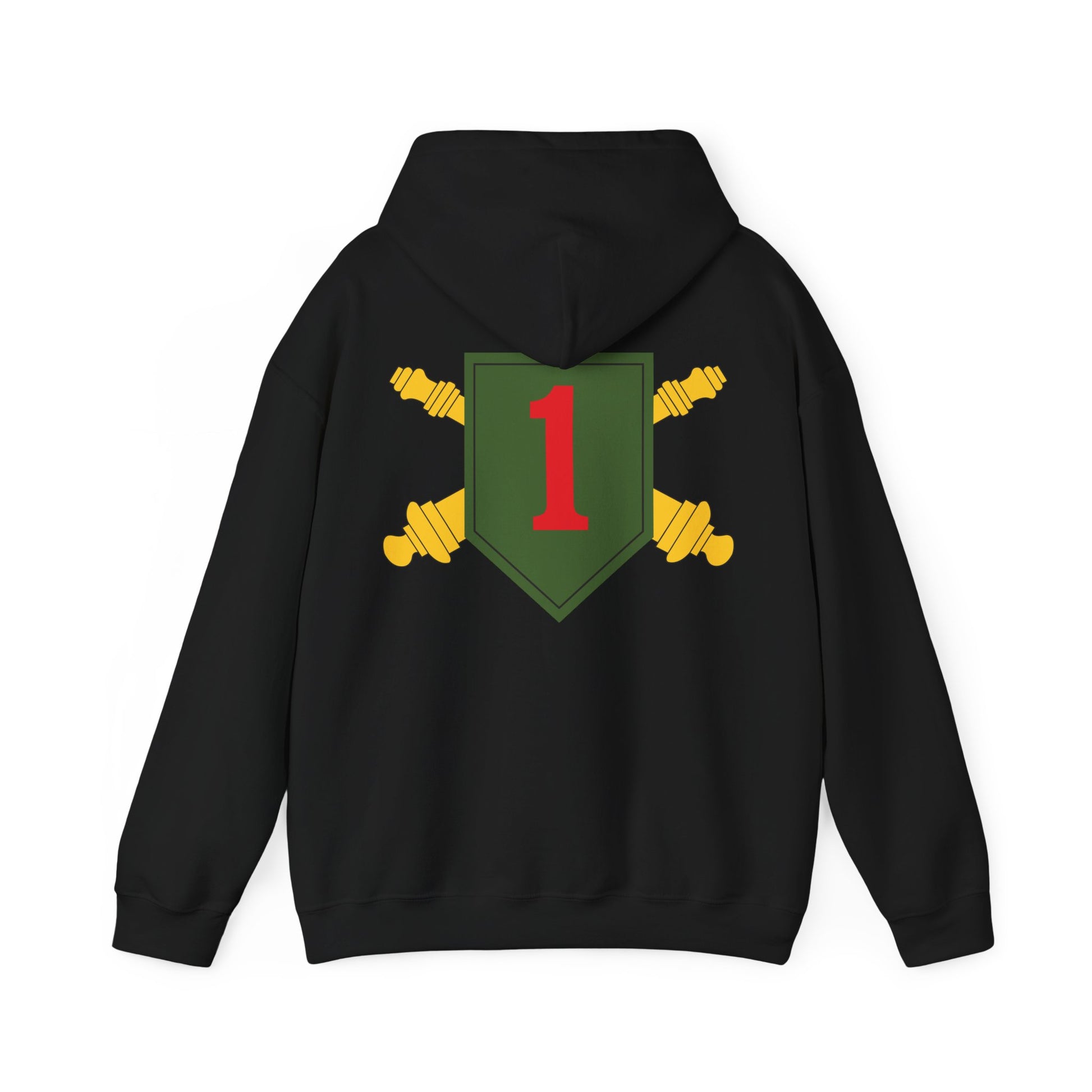 Black 1st Infantry Division Artillery Hoodie