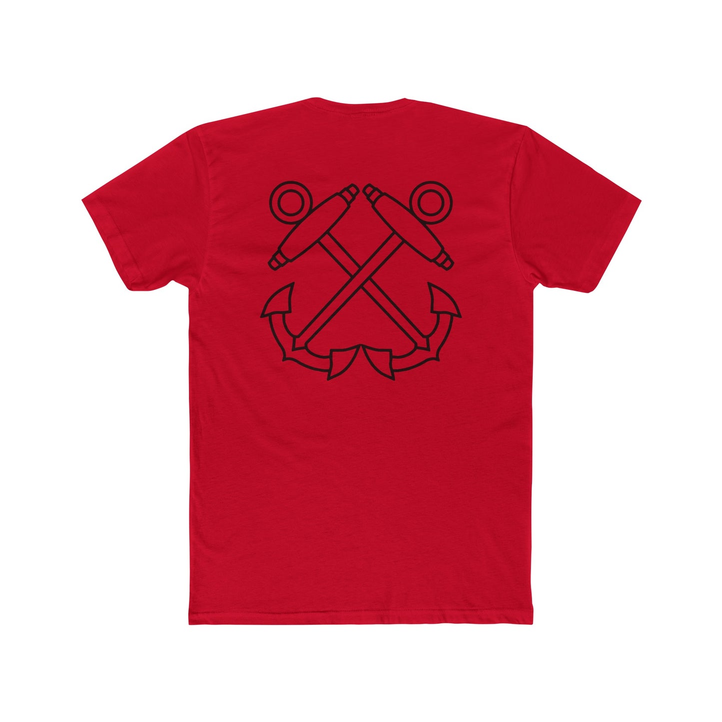 Red Boatswain's Mate Anchor T-shirt