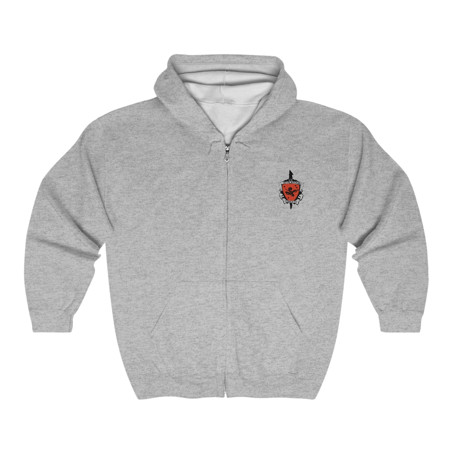 1st Platoon Charlie Co 1/8 HKIA Zip Hoodie