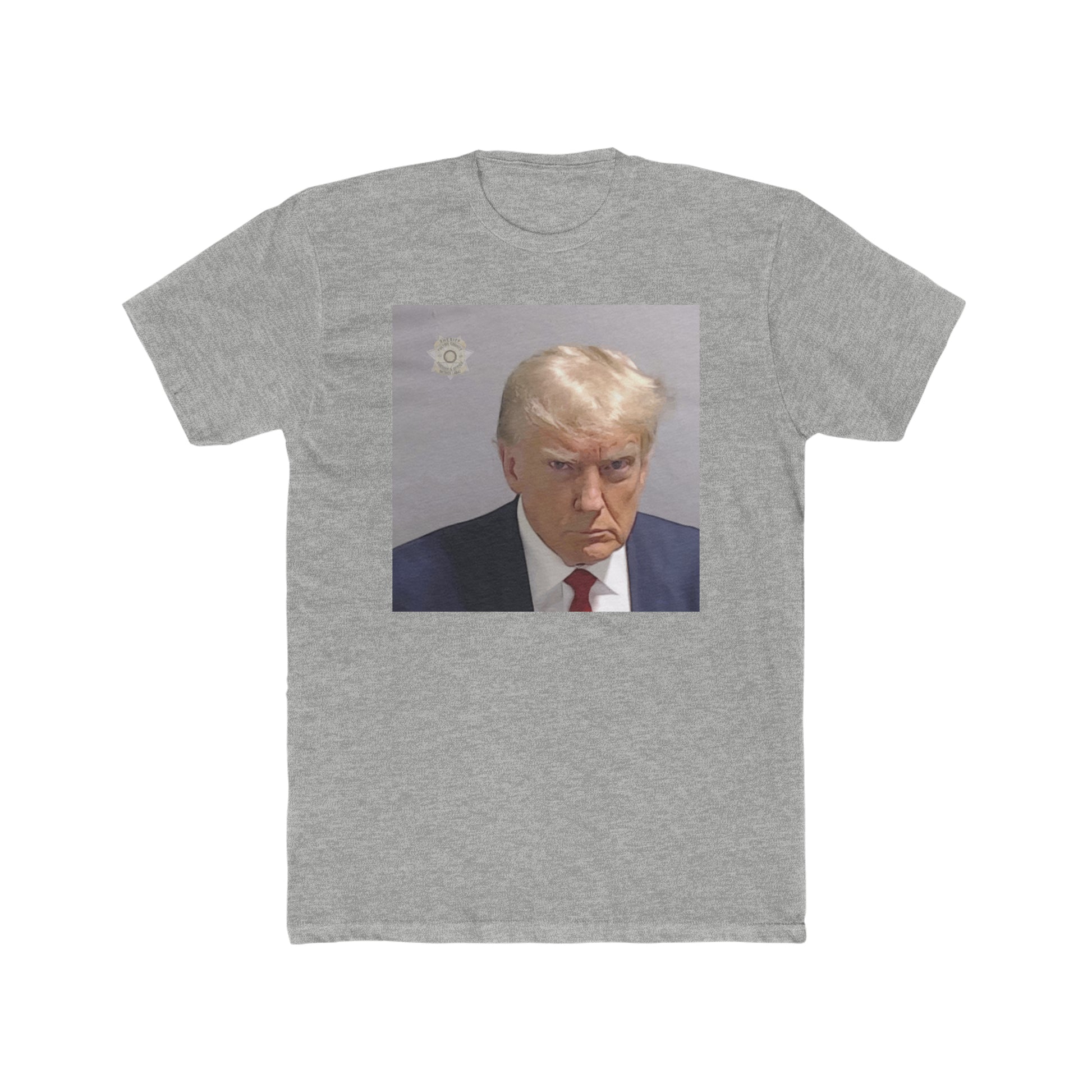 Grey Donald Trump Mugshot Shirt