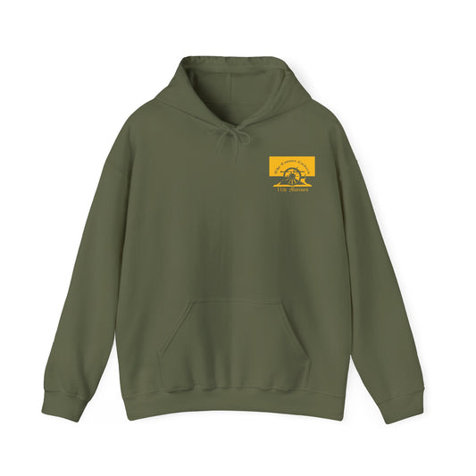 Military Green 11th Marine Regiment Hoodie